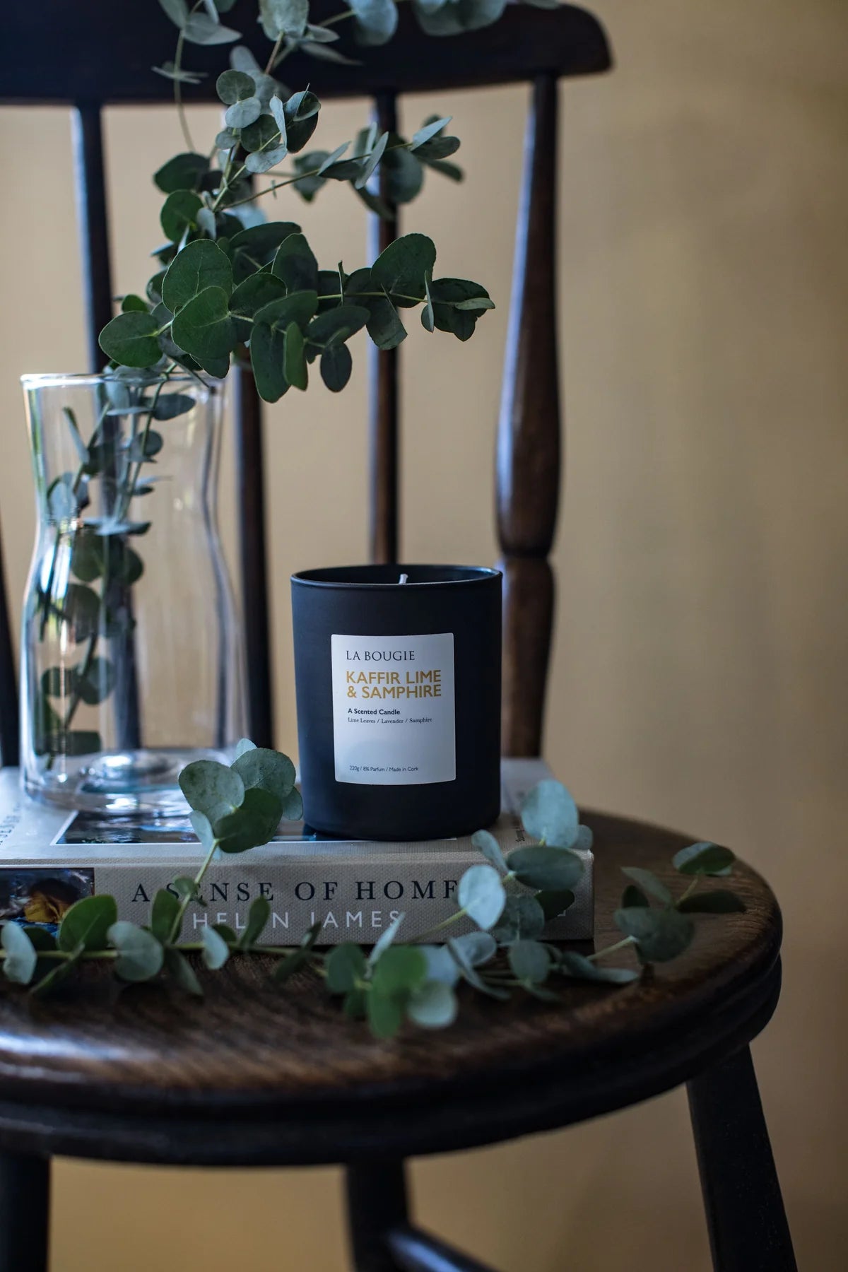 Refreshing Kaffir Lime & Samphire Scented Soy Candle - Natural Aromatherapy for Home, Spa & Relaxation