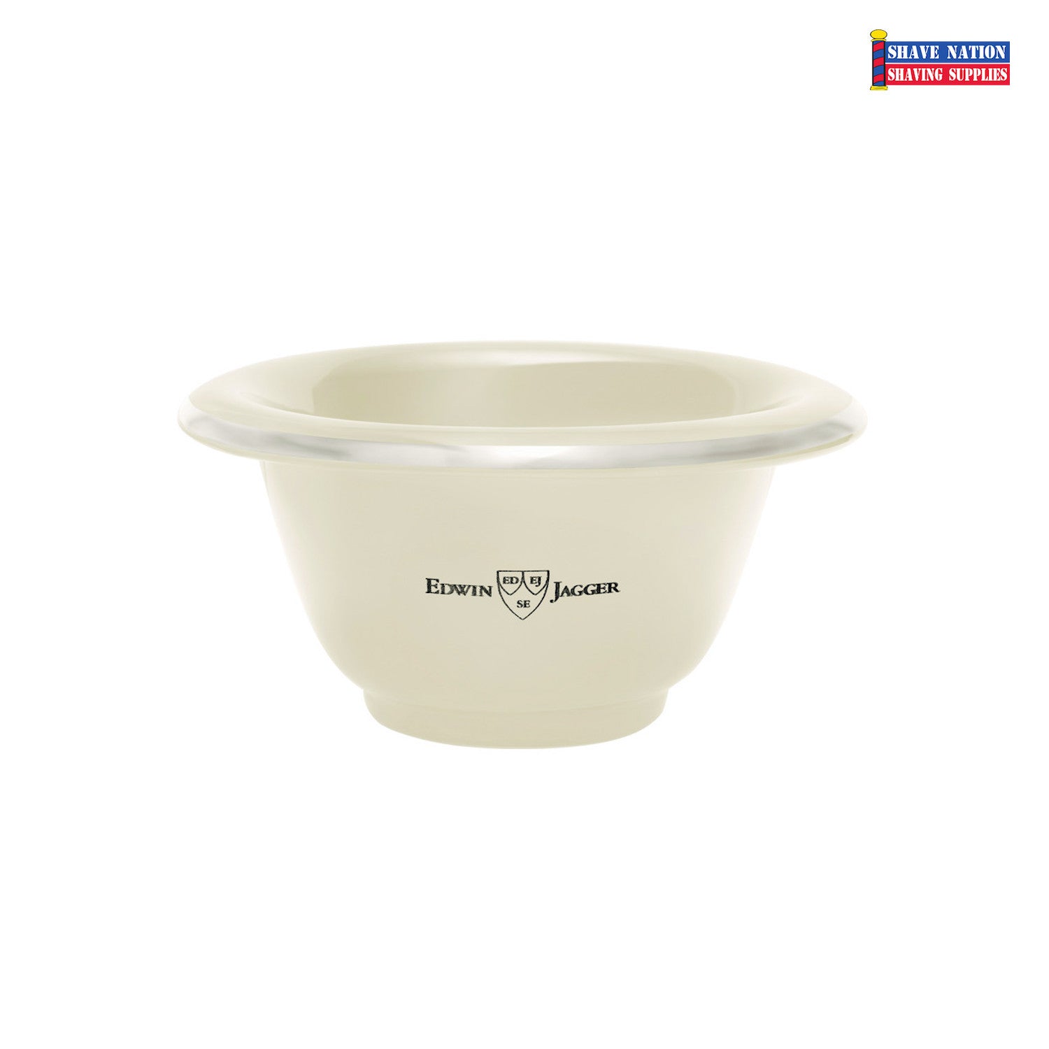Edwin Jagger Porcelain Shaving Soap Bowl - Premium Shaving Bowl for Men, Classic Wet Shaving Accessory - Perfect for Traditional Shaving Rituals & Grooming Gifts