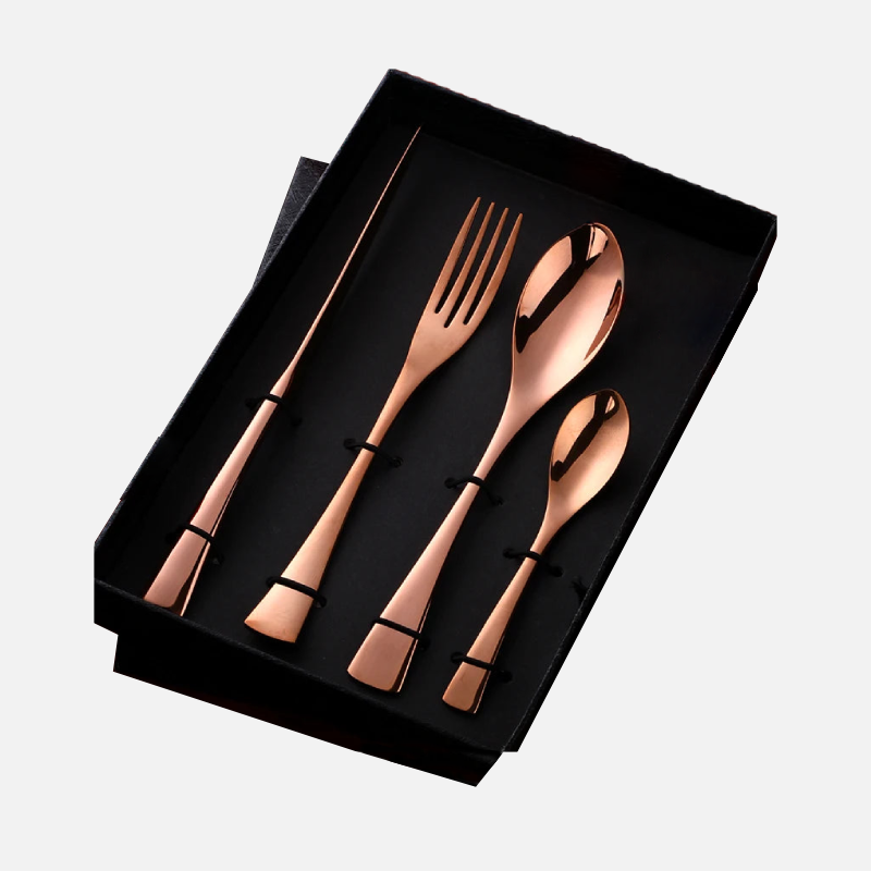 Premium Fire Rainbow Stainless Steel Serving Utensils Set - 5-Piece Kitchen Tools for Cooking, BBQ, Buffet & Party Serving - Durable & Stylish Serving Spoons, Tongs & Ladle for Home & Restaurant Use