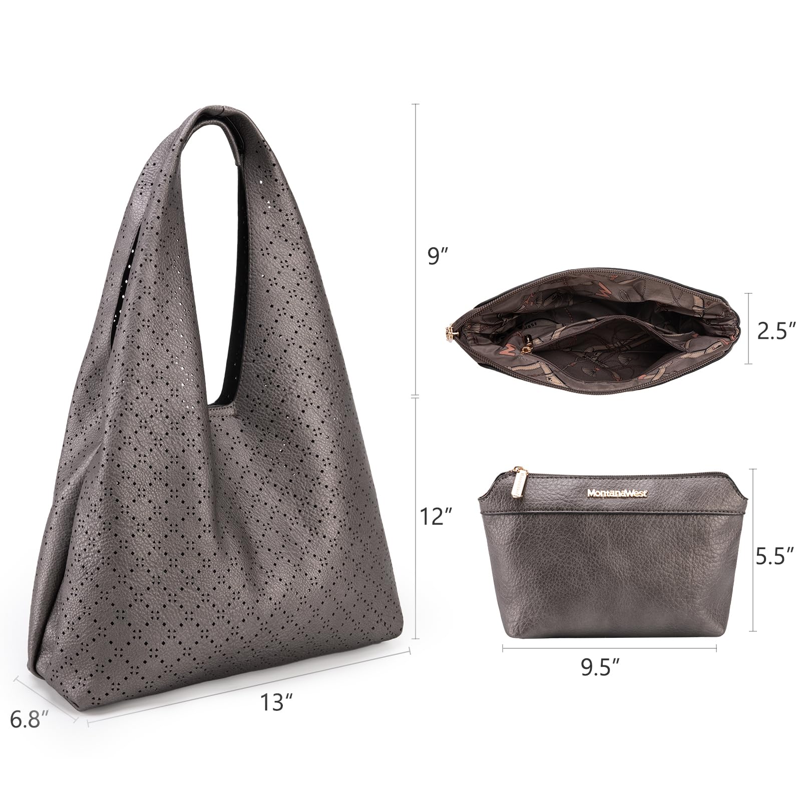 Montana West Hobo Bags for Women - Stylish Slouchy Shoulder Purses & Handbags | Perfect for Work, Travel & Everyday Use