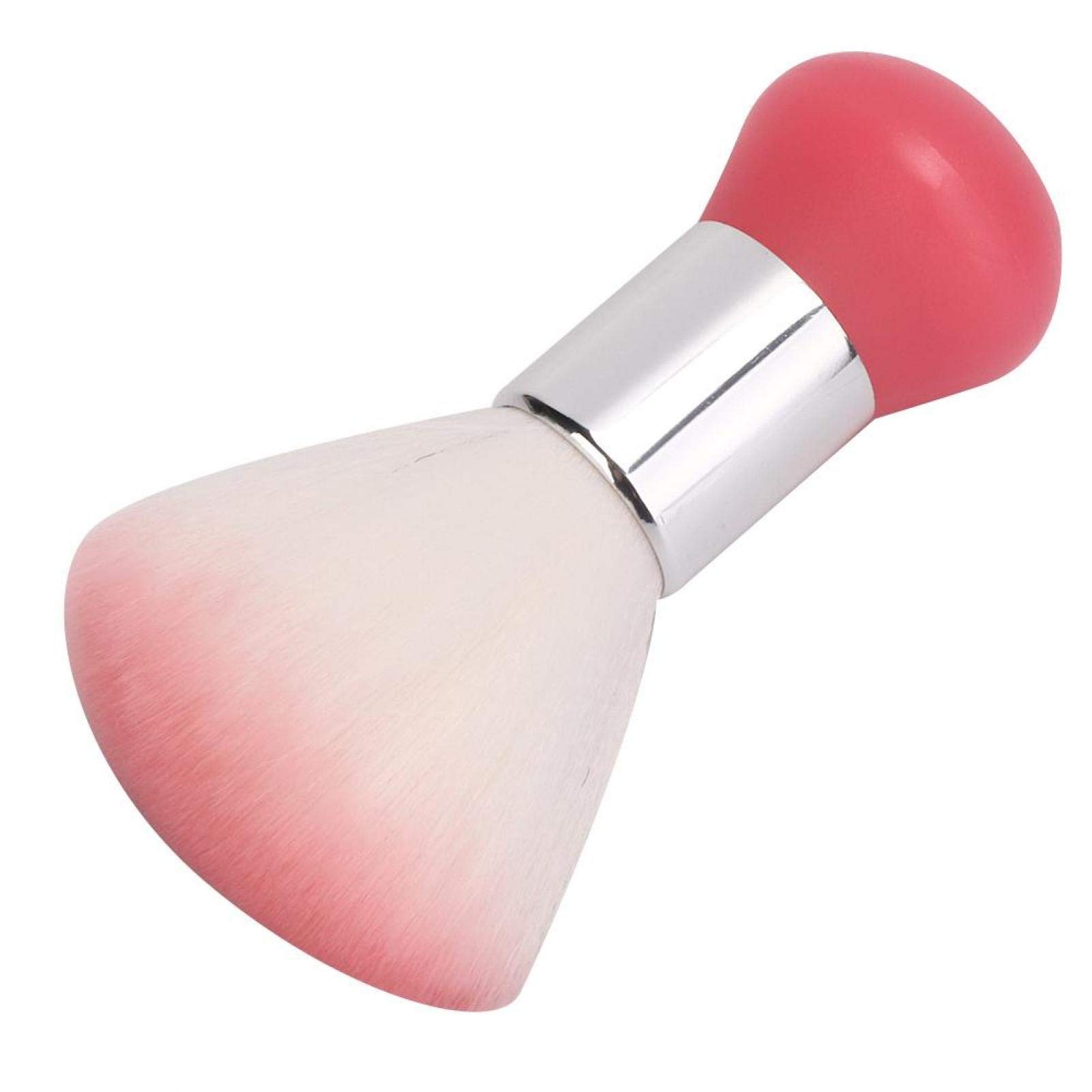 Professional Soft Barber Neck Duster Brush - Hair Sweep Cleaning Brush for Salon & Barber Shop - Gentle Face & Neck Hair Removal Tool (Pink) - Perfect for Haircut, Styling & Grooming Sessions