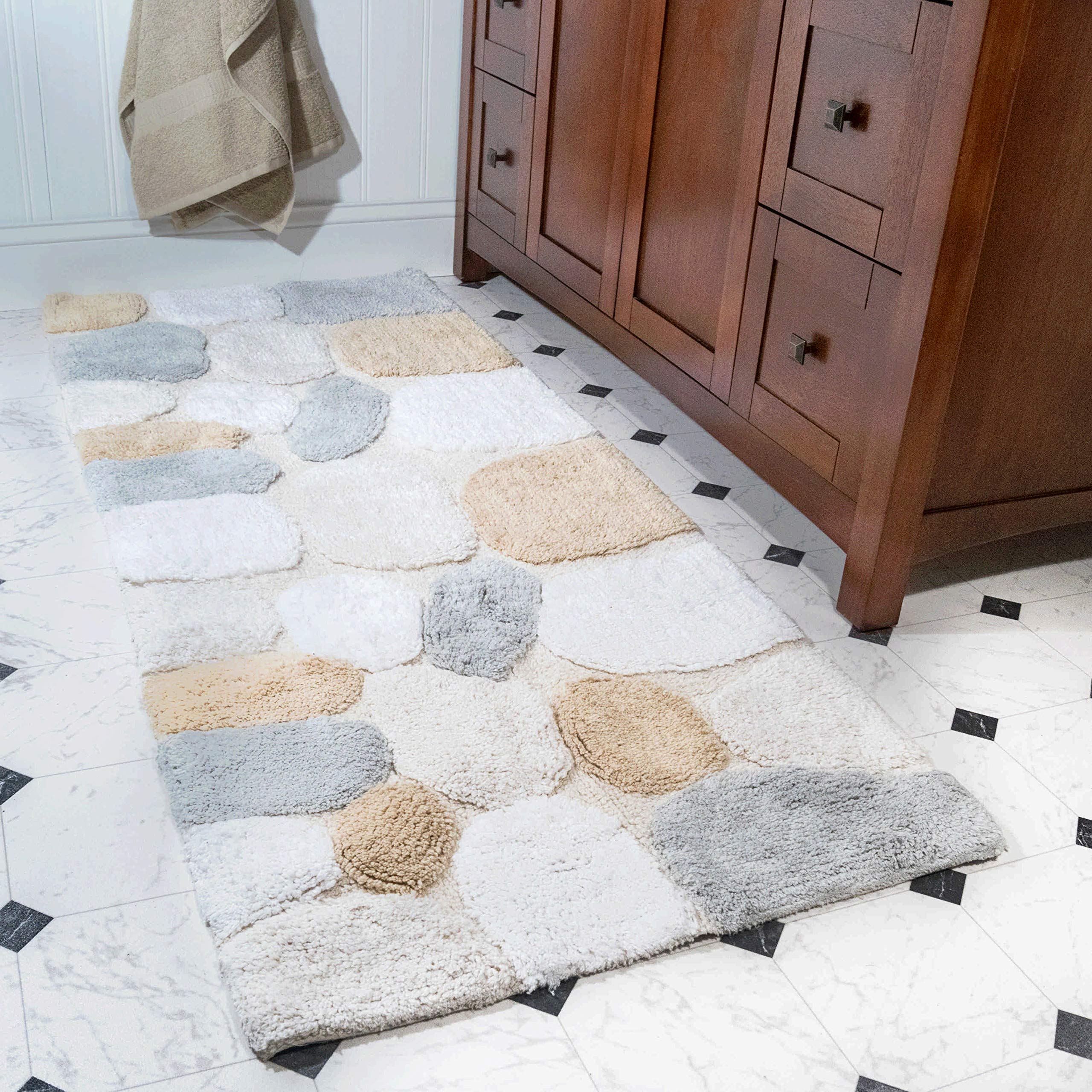 Premium Non-Slip Chesapeake Pebbles Bath Rug Runner - 24