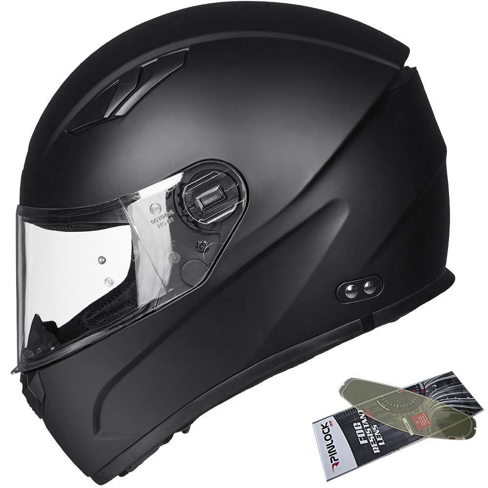 ILM Motorcycle Helmet Full Face DOT Certified - Motocross ATV Snowmobile Helmet with Pinlock Anti-Fog Visor for Men & Women - Ideal for Off-Road Riding, Racing & Winter Sports