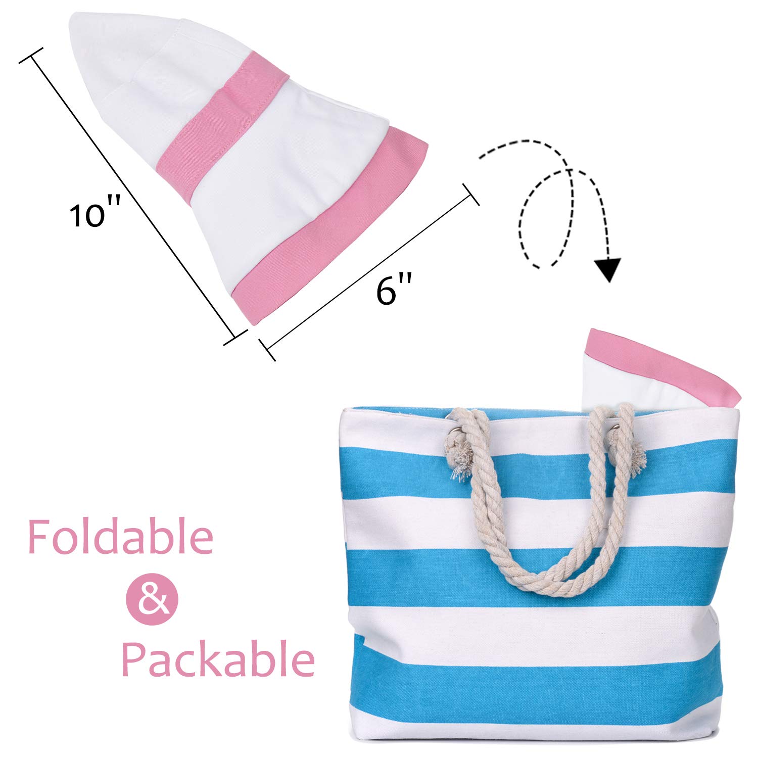 Solaris Reversible Sun Hat for Women - UPF 50+ UV Protection, Packable & Lightweight Bucket Hat for Beach, Outdoor, Travel & Summer Activities