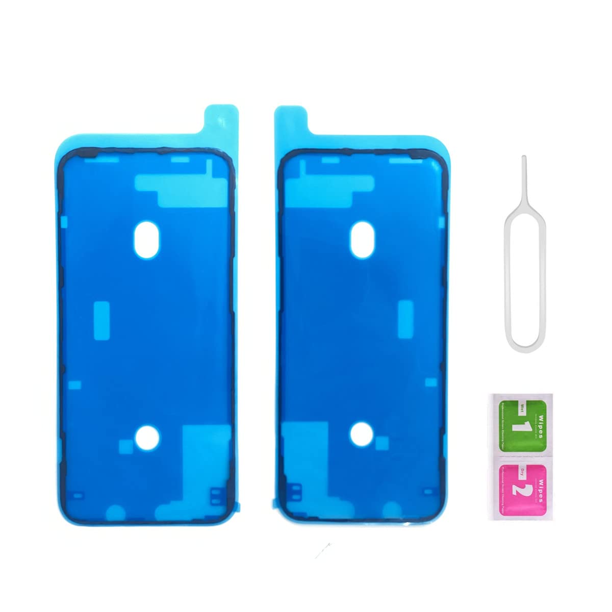 2-Pack OEM Original Waterproof Adhesive Tape for iPhone 12 Mini/12 Pro Max LCD Display Repair - Front Housing Frame & Screen Seal Stickers (Pre-Cut Strips) - Perfect for DIY Phone Screen Replacement & Waterproofing Projects