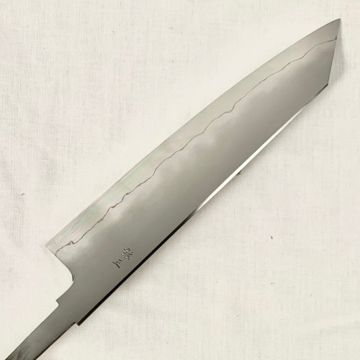 Premium Tetsujin Hamono Silver #3 Kasumi Kiritsuke Gyuto 210mm Japanese Chef Knife - No Handle - Perfect for Sushi, Sashimi & Precision Vegetable Cutting