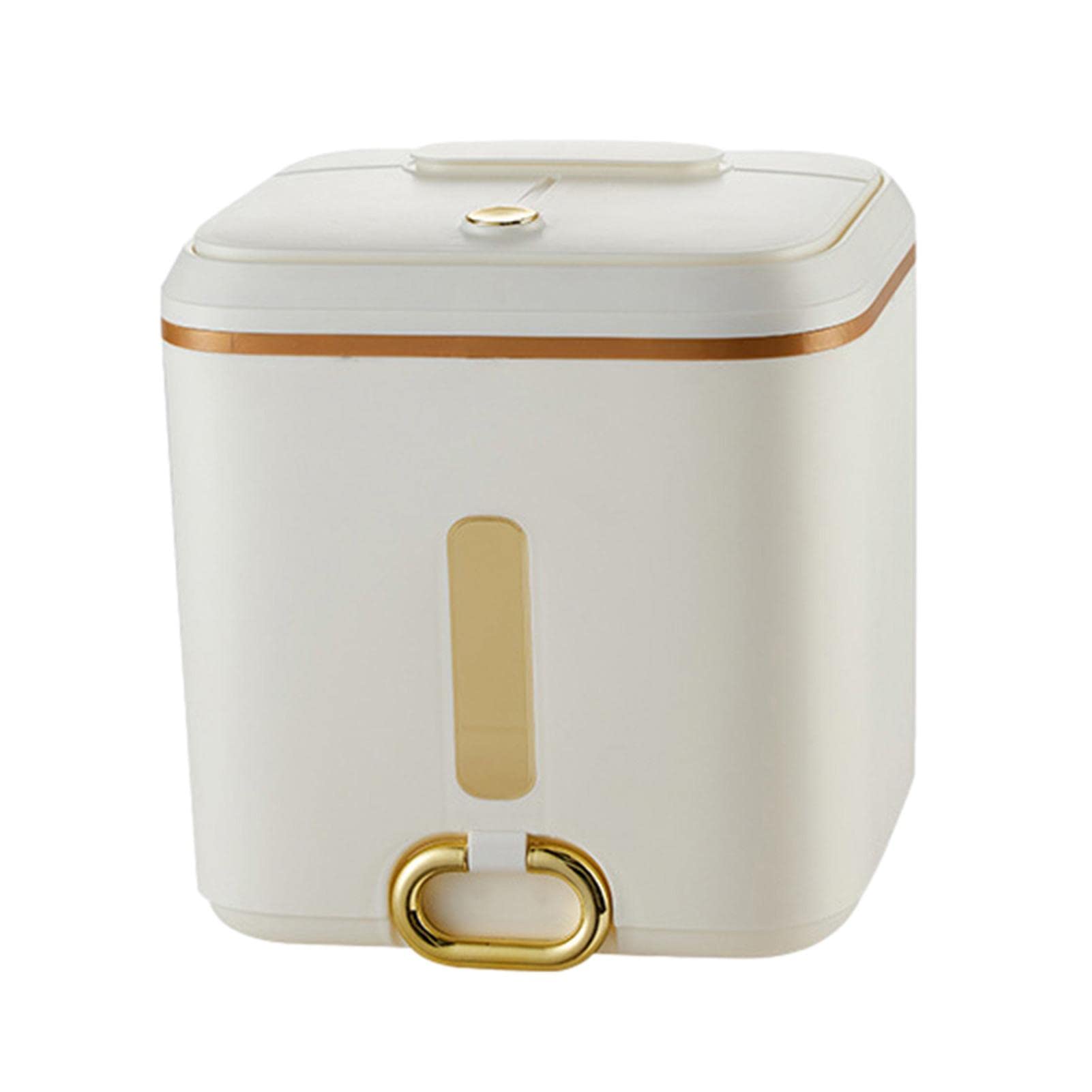 Premium Countertop Rice Dispenser with Roller - Airtight Double-Layer Sealed Grain Storage Container for Kitchen, Large Capacity Food Organizer for Rice, Snacks, Dog Food & Coffee Beans - Perfect for Pantry Organization & Bulk Food Storage