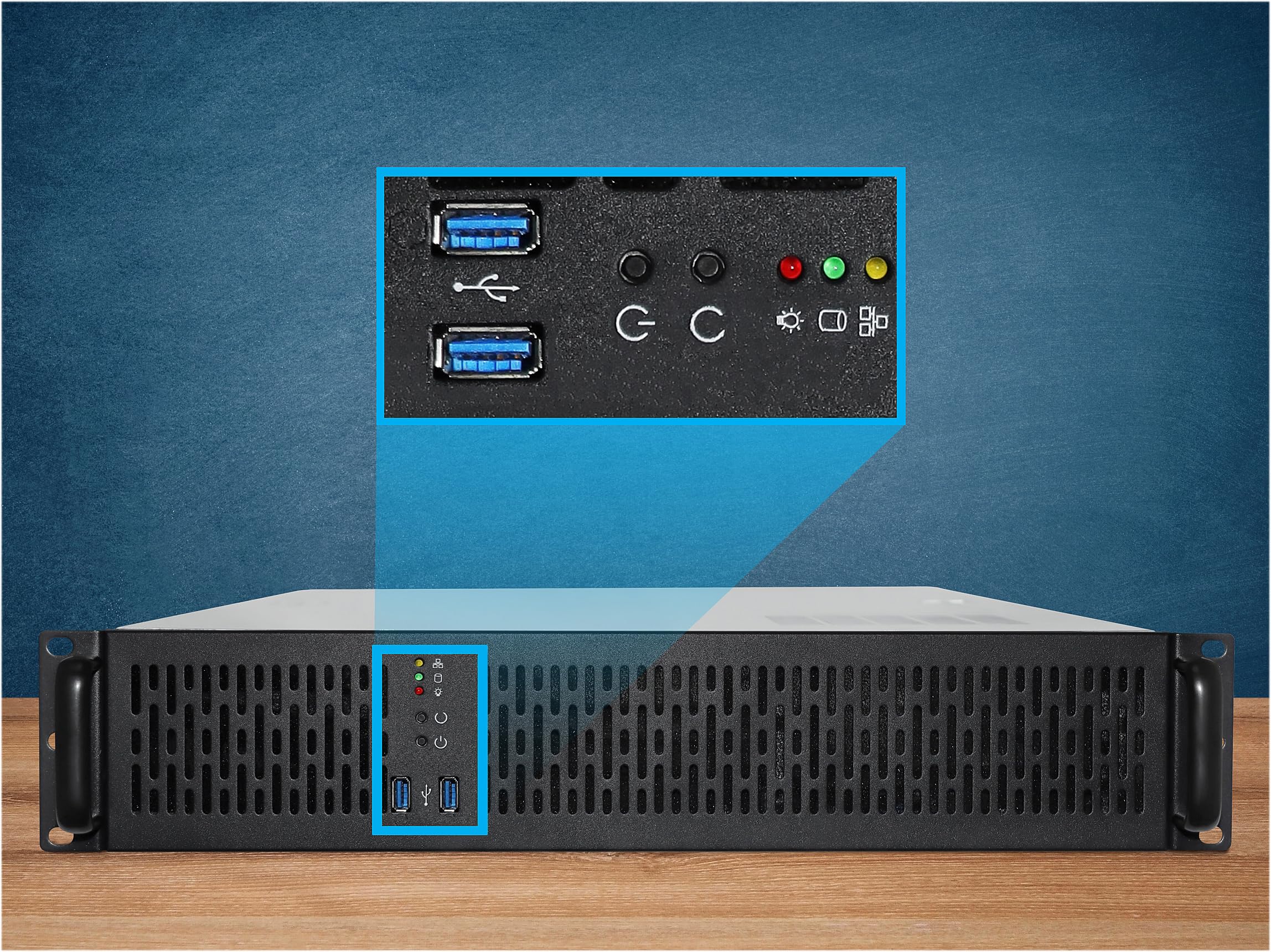 Rosewill 2U Server Chassis Rackmount Case - 4X 3.5