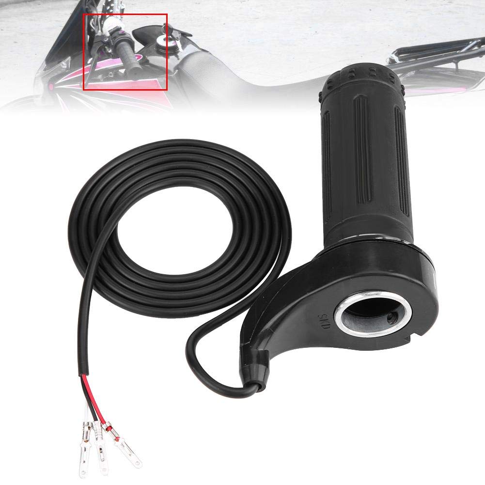 3 Wire Throttle Grip - Universal Motorcycle & Electric Scooter Twist Speed Accelerator with 3 Wires for Smooth Ride Control