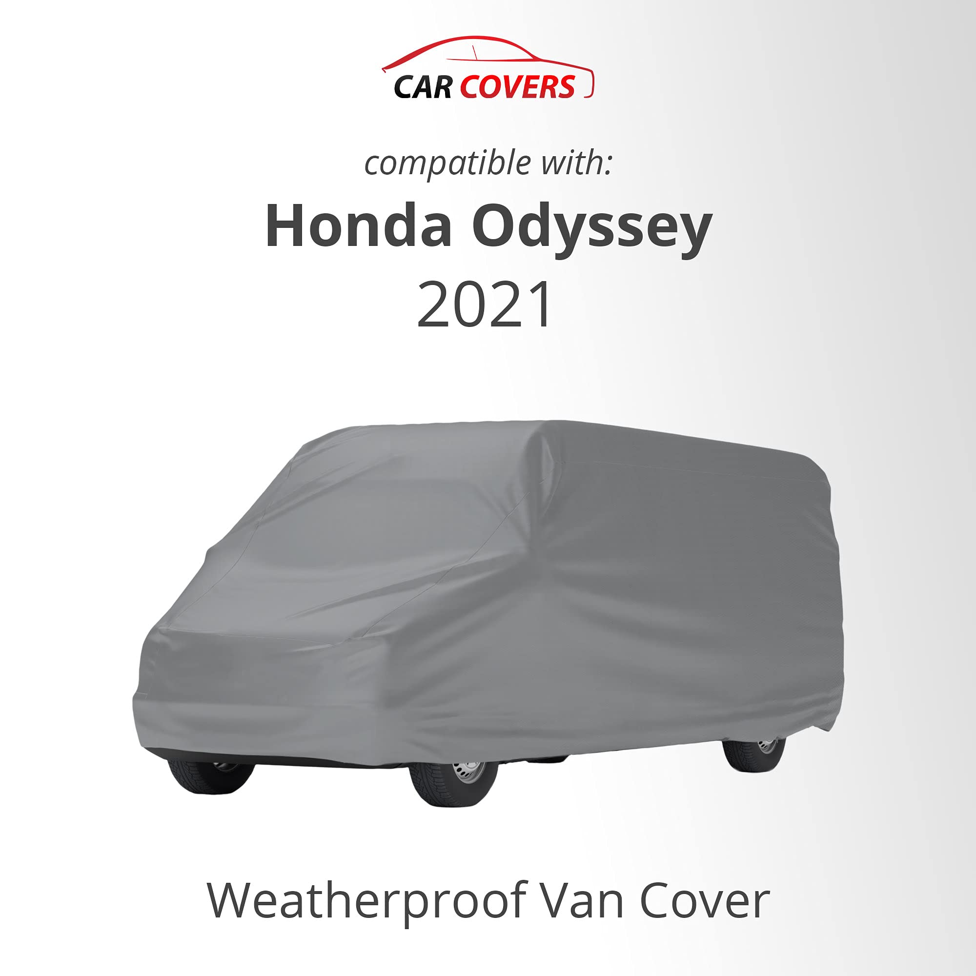 2021 Honda Odyssey Weatherproof Car Cover with Theft-Proof Cable Lock - Heavy Duty Outdoor Van Accessory for All-Season Protection (Rain, Snow, UV) - Perfect for Parking Lots, Driveways & Long-Term Storage