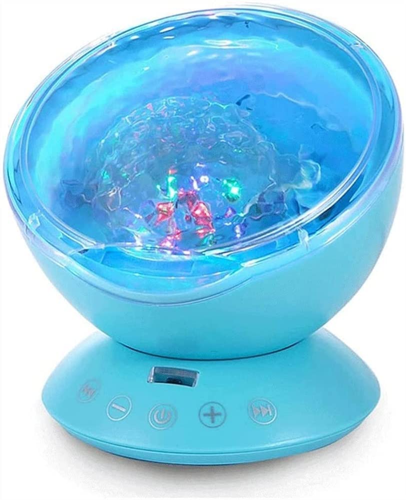 Galaxy Projector Light for Bedroom - Ocean Wave Night Light with Remote Control & White Noise Sound Machine - Perfect for Kids, Adults, Nursery, Meditation & Relaxation - Ideal Gift for Birthday, Christmas (Blue)