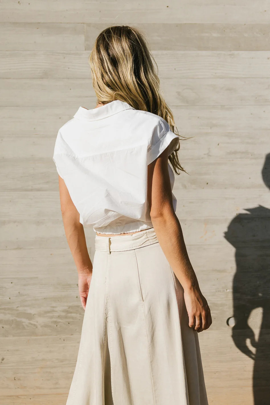 Junie Cinch Waist Button Up Shirt for Women - Stylish & Comfortable Blouse for Work, Date Night & Casual Outfits - FINAL SALE