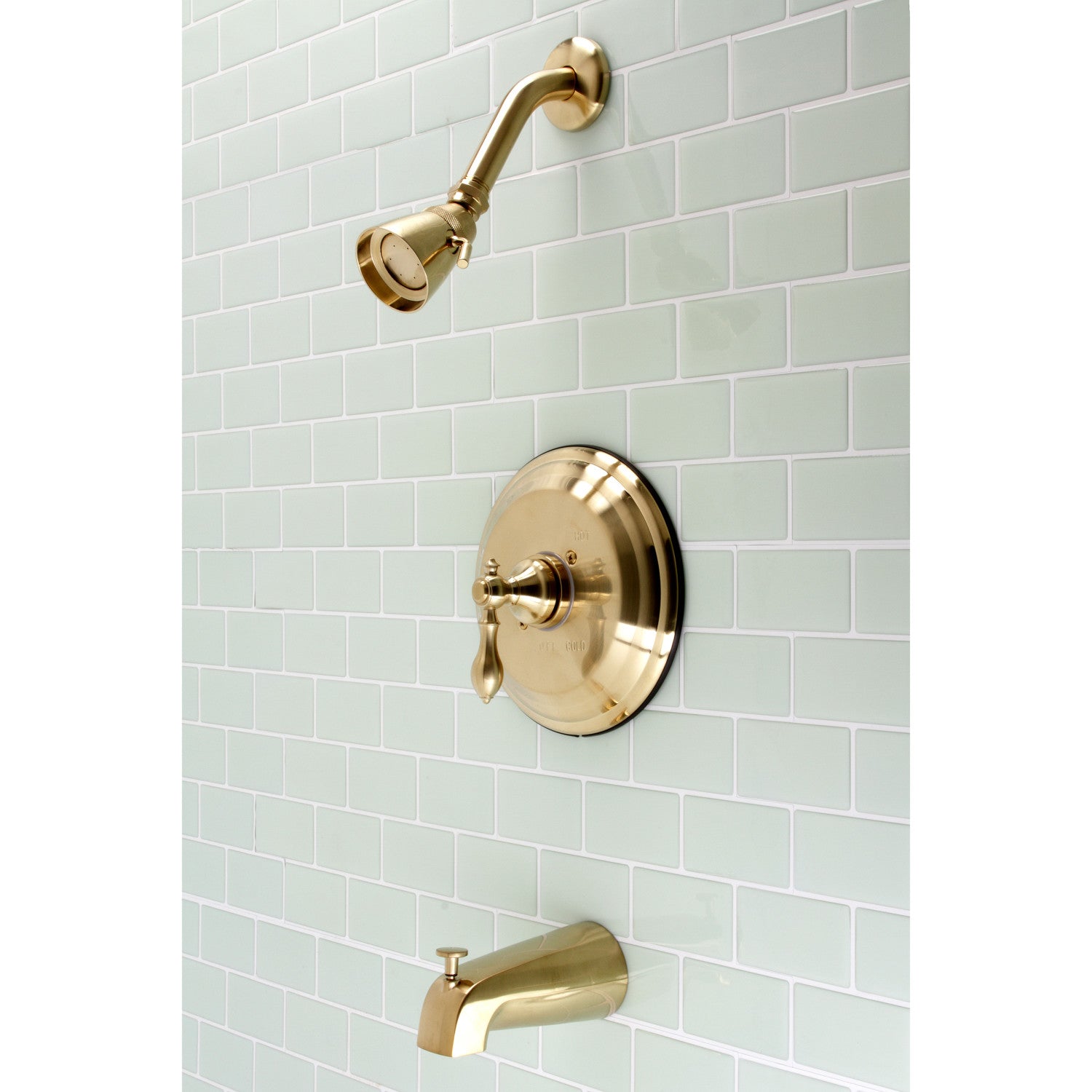 American Classic KB3637ACL Single Handle Pressure Balanced Tub and Shower Faucet in Brushed Brass - Perfect for Bathroom Renovation and Modern Home Upgrade