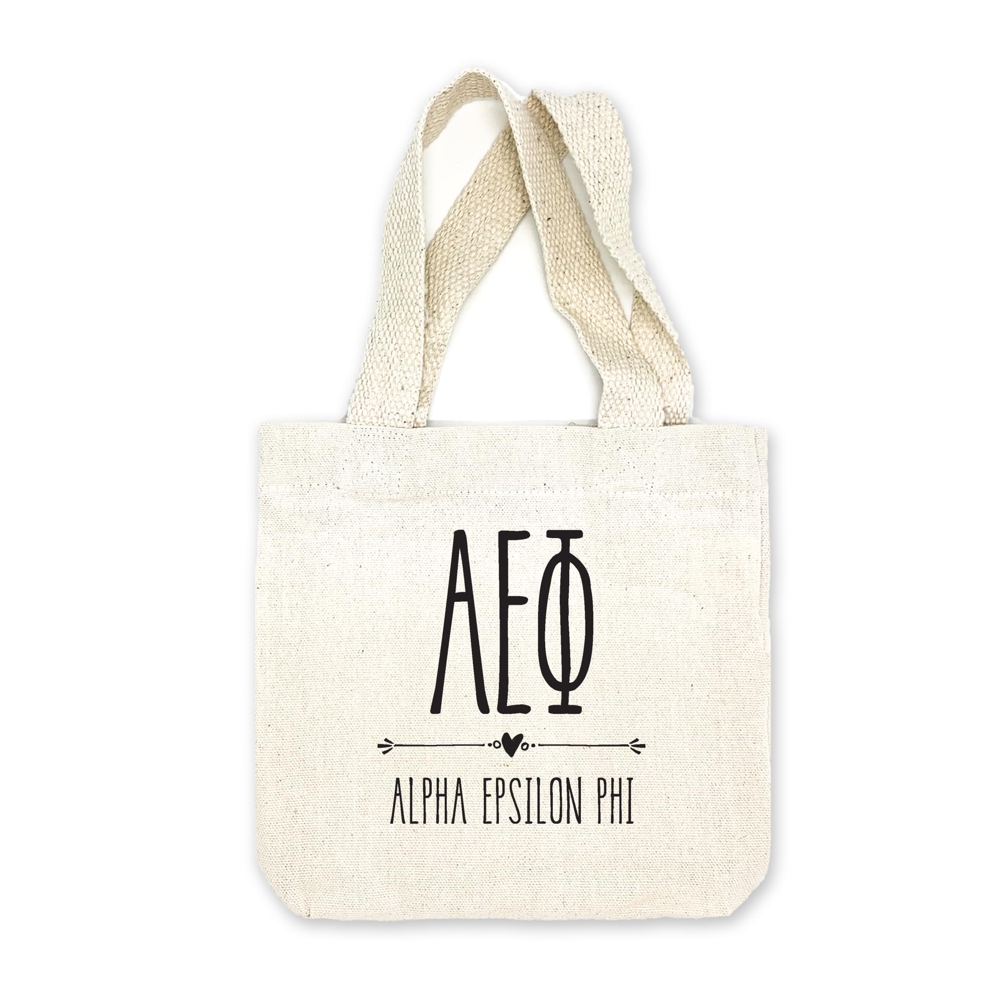 Greek Letter Sorority Mini Tote Bag - Personalized Sorority Gift Tote - Small Goodie Bag for College Sisters - Perfect for Rush Week, Bid Day & Sisterhood Events