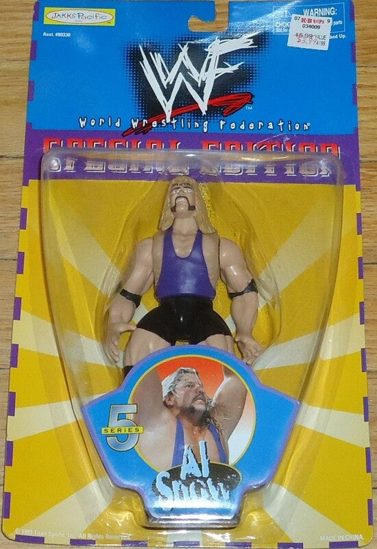 1999 WWF Jakks Pacific Special Edition Series 5 Al Snow Wrestling Action Figure - Exclusive Collectible for WWF Fans & Toy Collectors - Perfect for Display, Gifts, and Nostalgic Wrestling Memorabilia