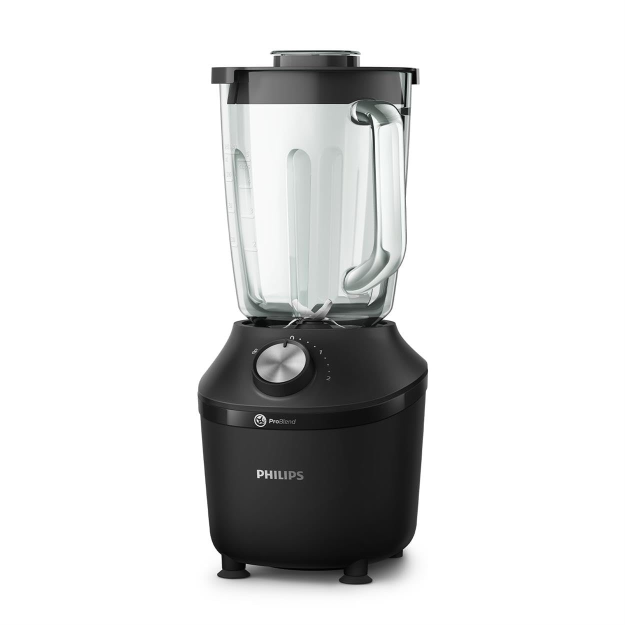 Philips 3000 Series Blender with ProBlend Crush Technology - 600W Motor, 2L (1.25L Effective) Capacity, 2 Speed Settings & Pulse Function (HR2291/41) - Perfect for Smoothies, Soups & Ice Crushing at Home