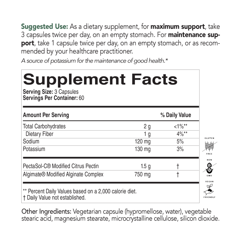 EcoNugenics Pecta Clear Detox Formula - 180 Capsules for Heavy Metal Cleansing & Immune Support | Natural Detox Supplement for Daily Wellness & Environmental Toxin Removal