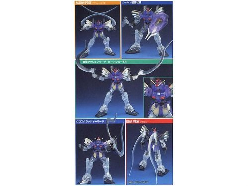 Bandai Hobby EW-07 Gundam Sandrock Custom Metallic & Clear Action Figure - High-Quality Collectible Model Kit for Gundam Fans & Anime Enthusiasts - Perfect for Display, Photography & Cosplay Props