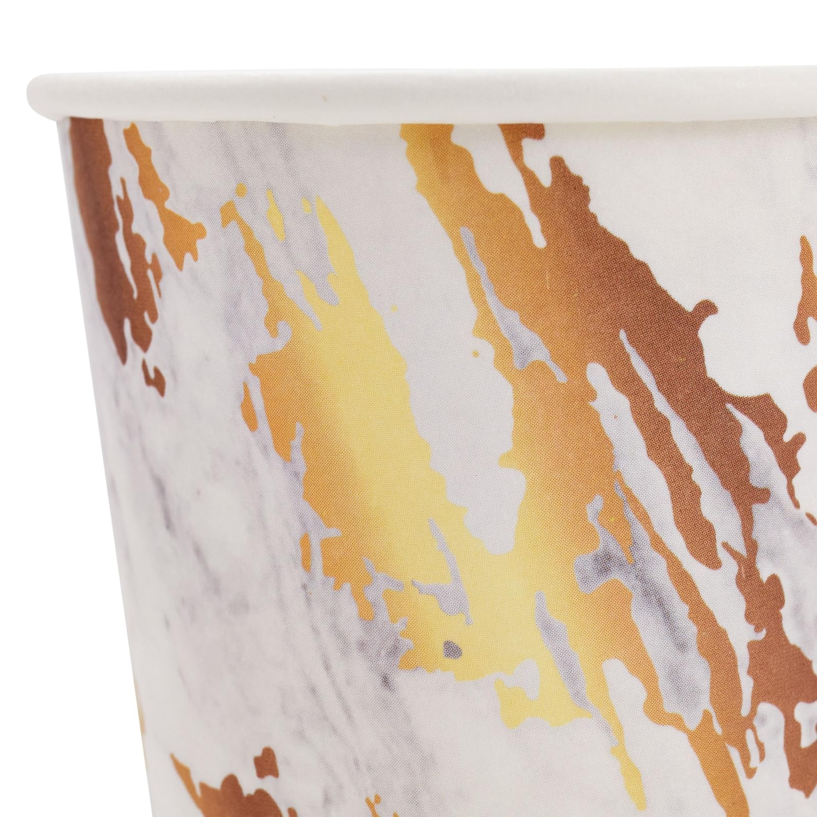 100 Pack 4 Oz Disposable Paper Cups for Espresso, Coffee, Tea & Mouthwash - Elegant Marble Design - Perfect for Parties, Weddings, Offices & Home Use