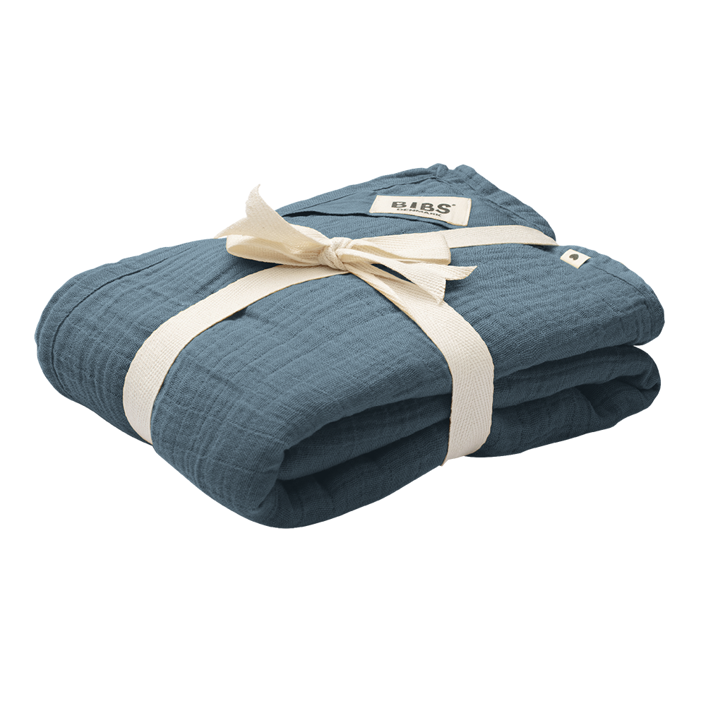 BIBS Premium Muslin Swaddle Blanket - Soft & Breathable Baby Wrap for Newborns & Infants - Perfect for Swaddling, Nursing, and Stroller Use