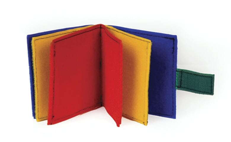 Colorful Mini Fabric Book for Babies - Soft & Durable Early Learning Cloth Book for Toddlers - Perfect for Sensory Play, Storytime & Travel Toys