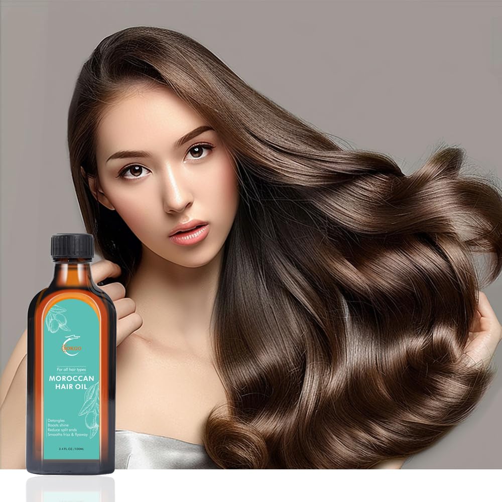 Premium Moroccan Argan Oil for Hair - Deep Repair Treatment for Split Ends, Frizz & Flyaways | Extra Strength Nourishment for Dry, Damaged Hair | Perfect for Daily Hair Care & Styling