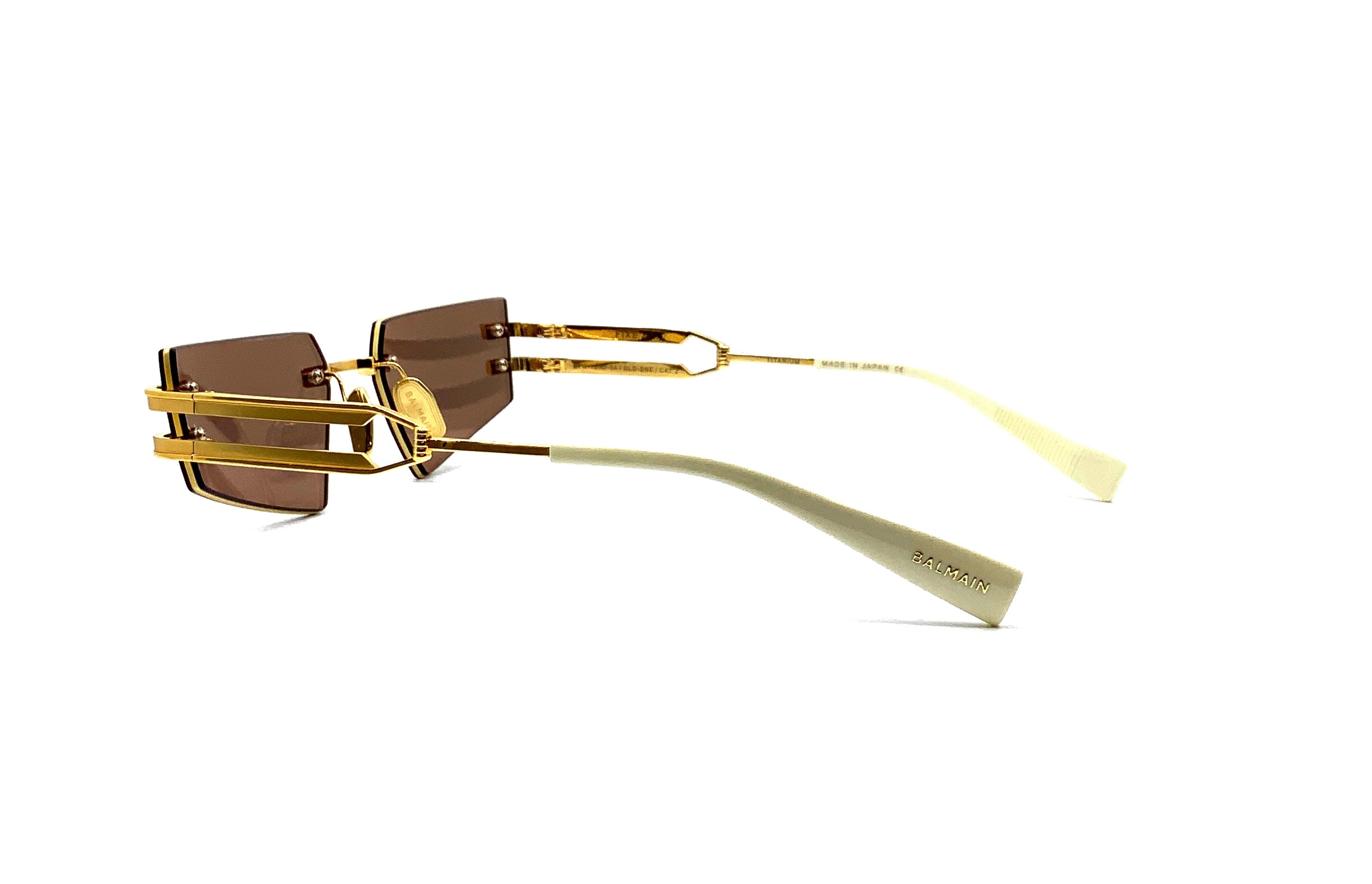 Balmain FIXE Gold & Bone Hair Clip - Elegant Hair Accessory for Women, Perfect for Parties, Weddings & Everyday Styling