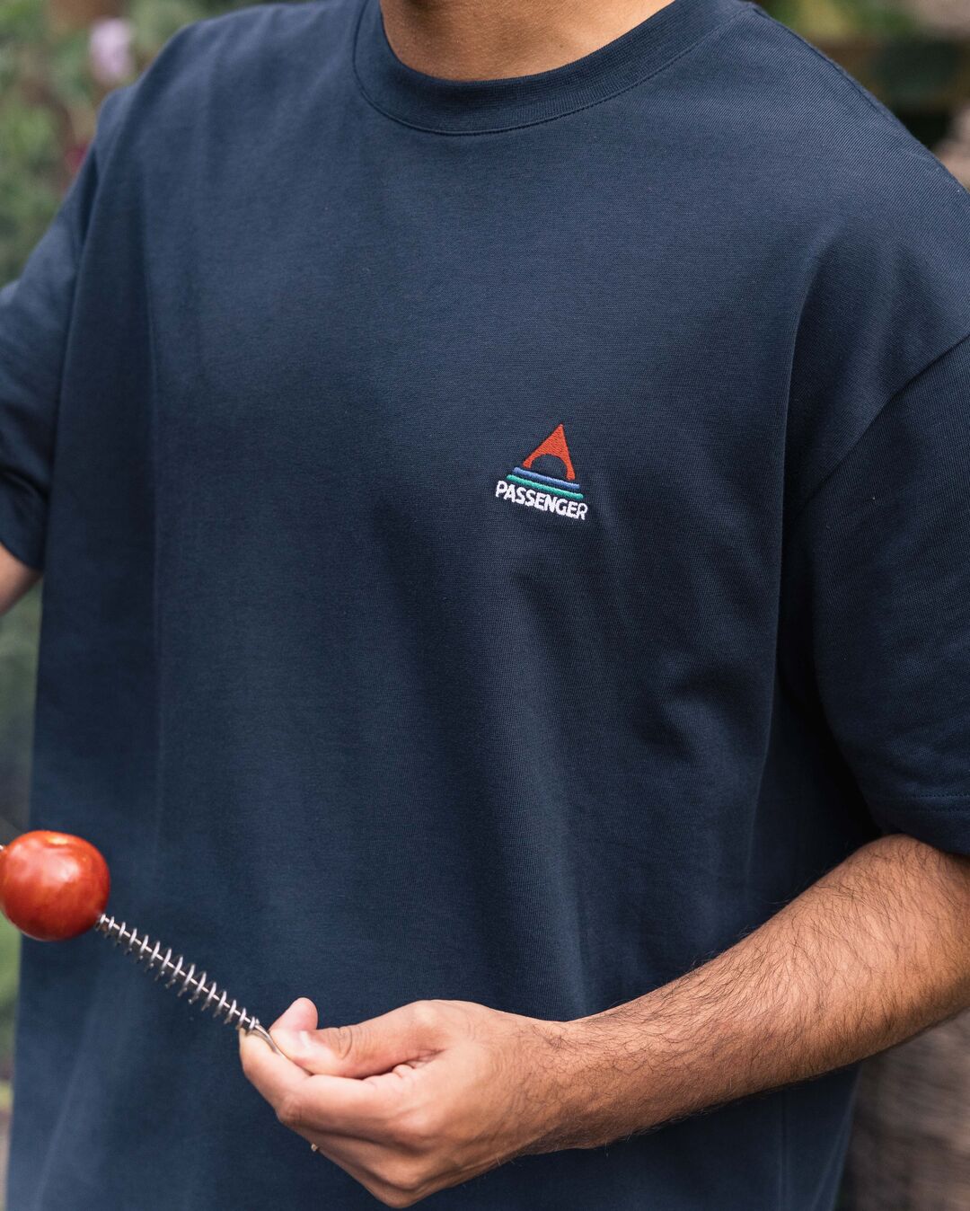 Vita Organic Relaxed Fit T-Shirt for Men & Women | Soft Cotton Comfortable Deep Navy Blue Tee | Casual Wear, Lounge, Travel & Everyday Outfits