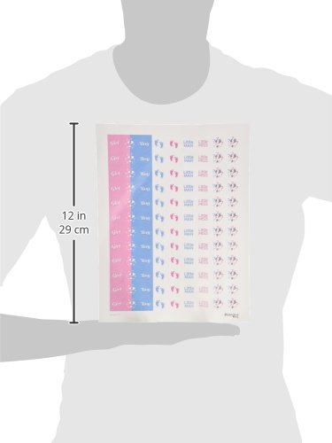 Baby Gender Reveal Party Favor Stickers - Team Girl & Team Boy Chocolate Kisses Candy Labels (180 Count) - Perfect for Gender Reveal Parties, Baby Showers & Celebrations