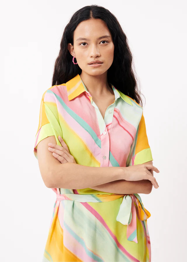 GALIENA Women's Midi Dress - Floral Print, A-Line, Casual & Party Wear - Perfect for Summer Outfits, Beach Vacations, and Date Nights