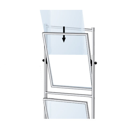 3 Tier Tilted Sign Holder Floor Stand for 22x28 Posters - Double Sided Adjustable Swivel Display for Retail, Restaurants & Events | Black/Silver Metal Frame Holds 3-6 Posters | Perfect for Store Promotions, Menu Boards & Trade Shows