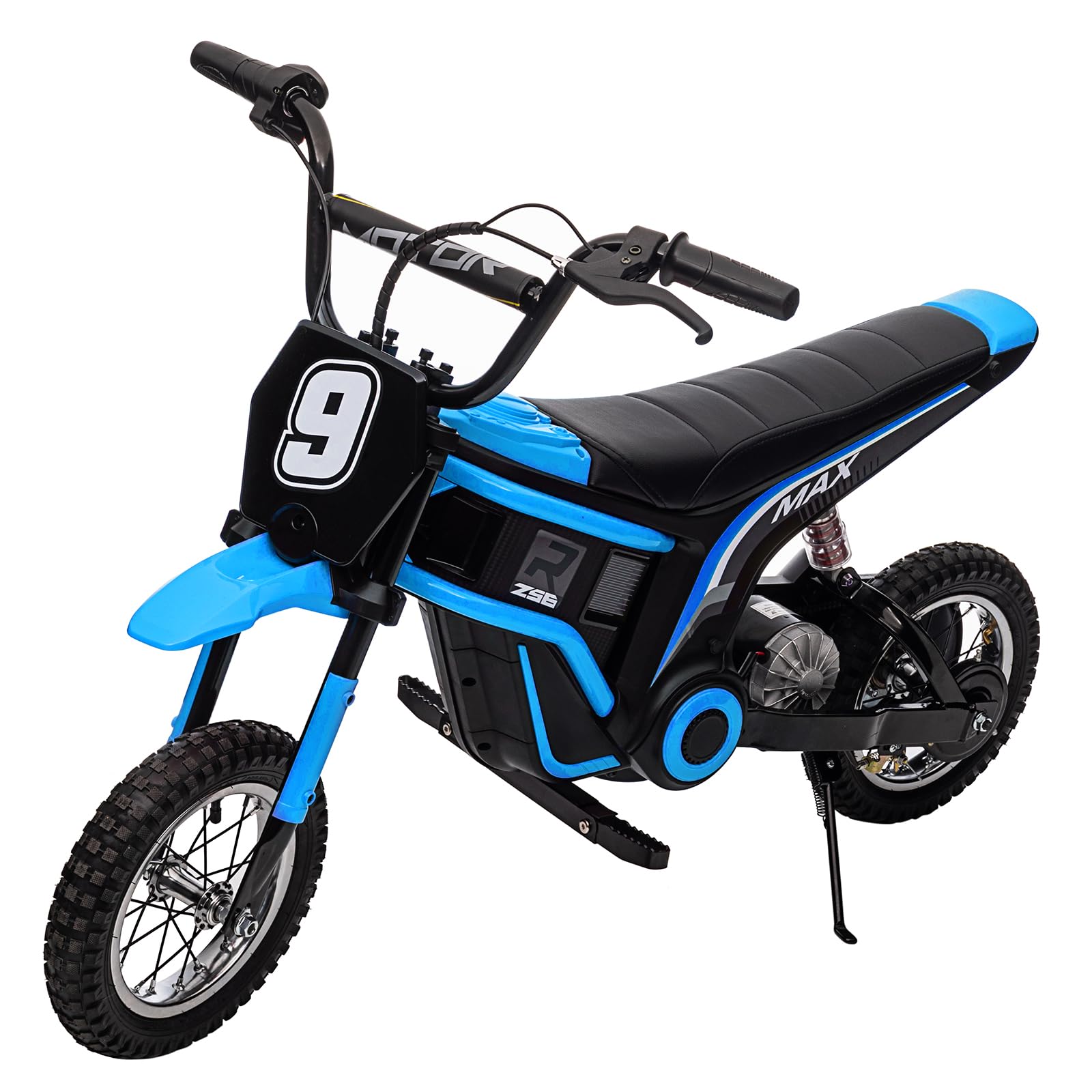 GARVEE 24V 10A 350W Kids Electric Dirt Bike - 14.29MPH Top Speed, 3-Speed Modes, for Ages 5-17, Blue | Perfect for Off-Road Adventure, Backyard Riding & Outdoor Play