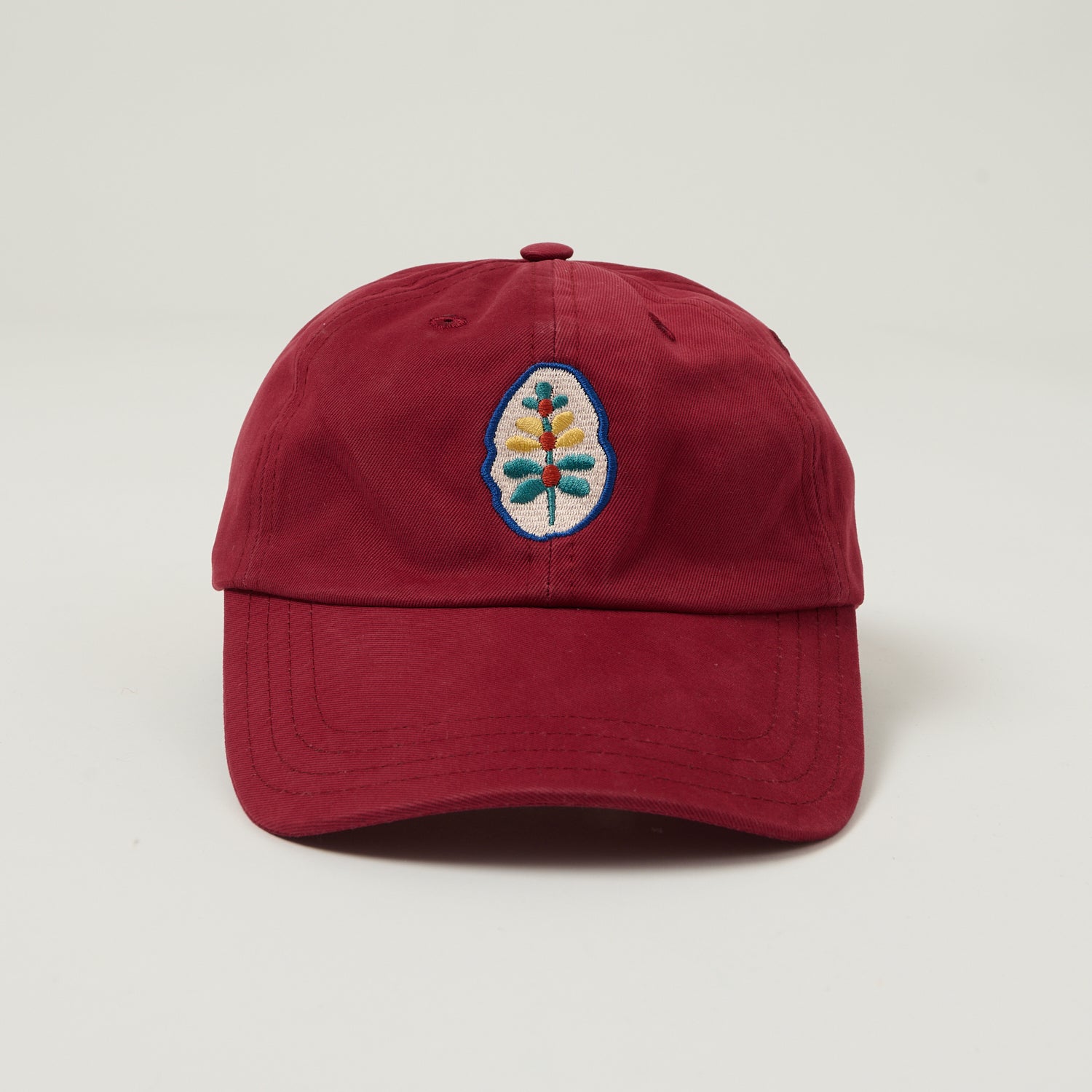 Drakes Stem Flower Baseball Cap for Men & Women - Stylish Maroon Adjustable Dad Hat for Outdoor Activities, Sports & Casual Wear