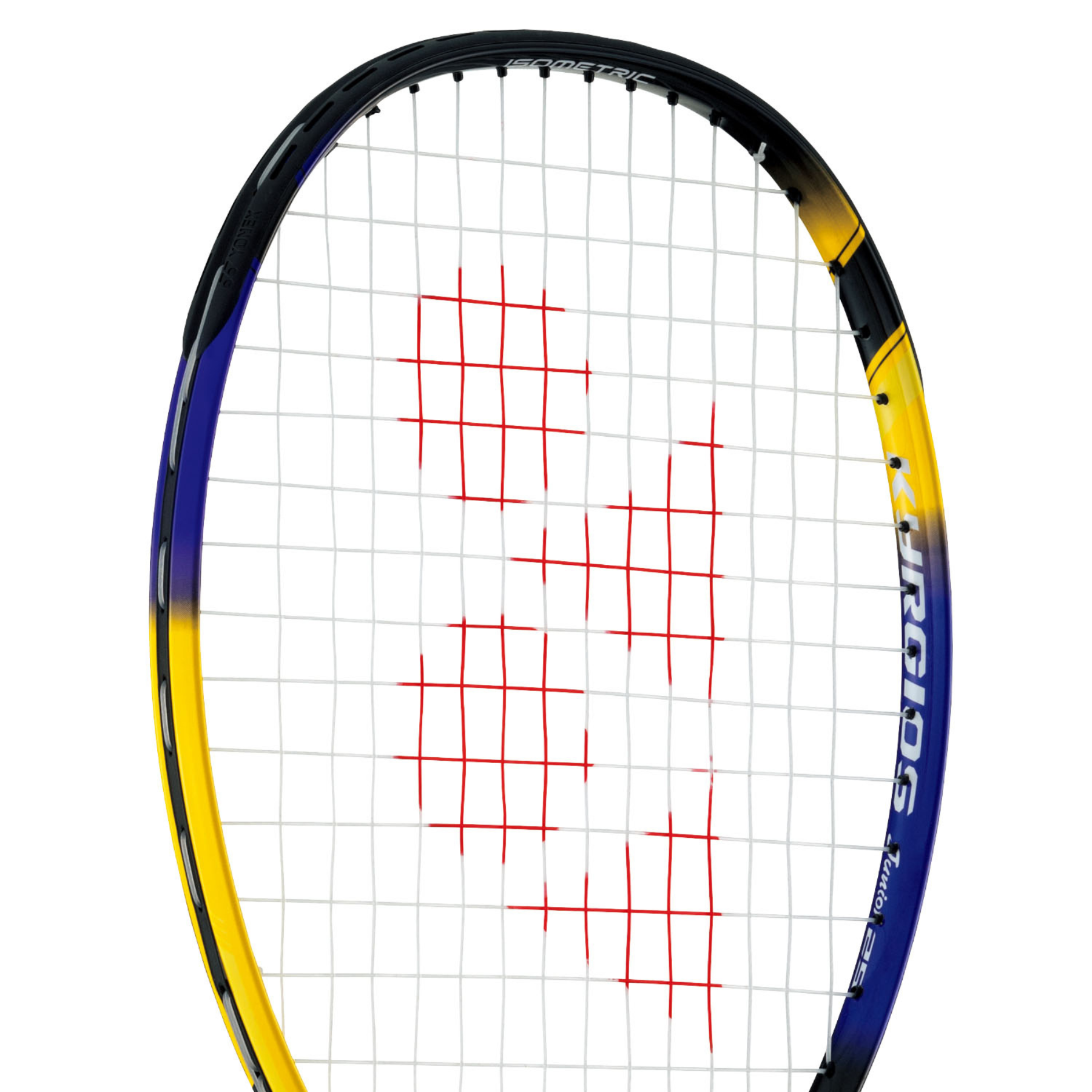 Yonex Kyrgios 25 Junior Alloy Tennis Racquet for Kids - Lightweight Youth Tennis Racket with Comfort Grip (Yellow/Navy) - Perfect for Beginners & Junior Tennis Training