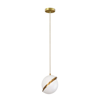 Modern White Glass Ball Bubble LED Pendant Lights - Stylish Ceiling Lighting for Dining Room, Kitchen, Bedroom & Living Room Decor