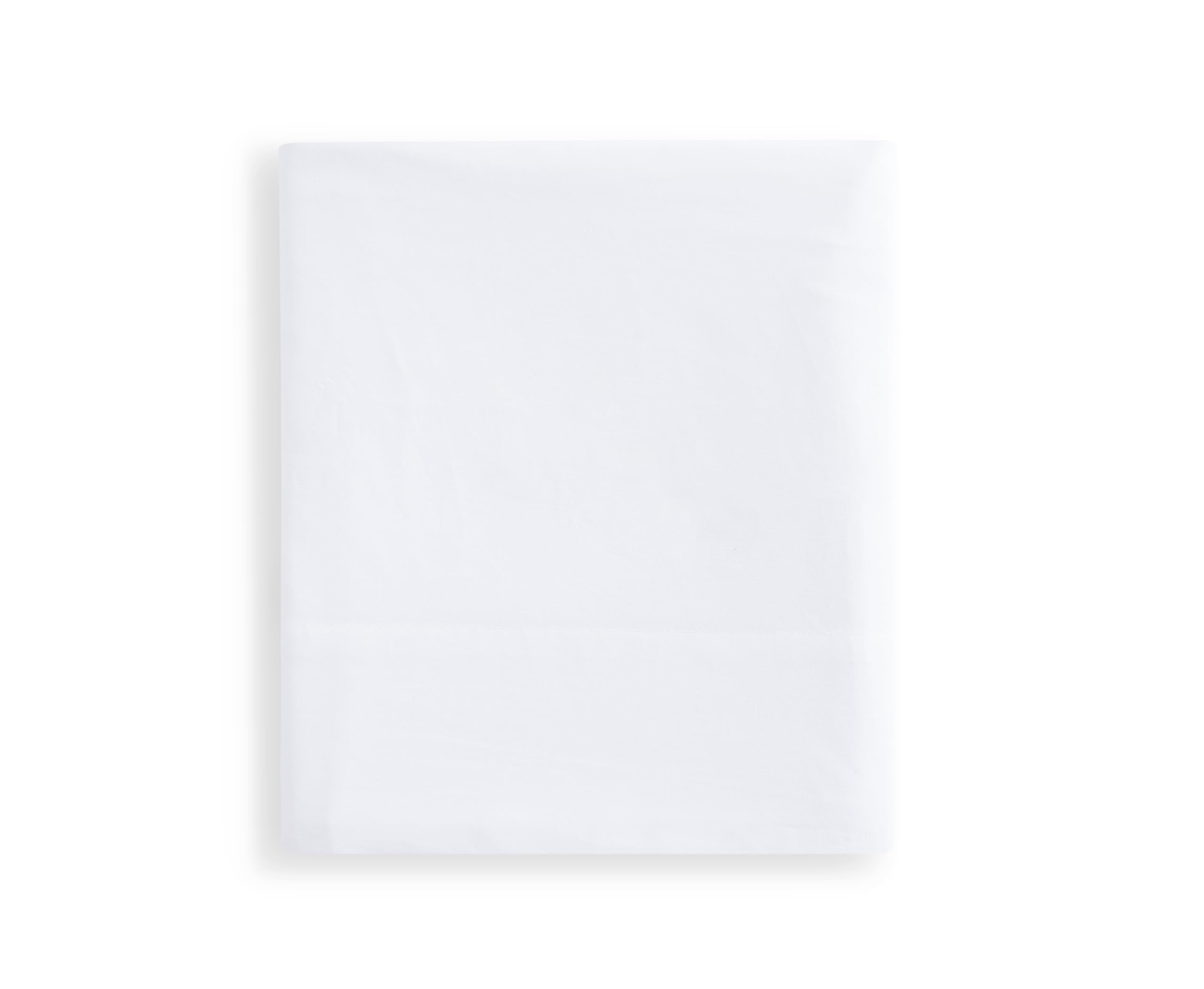 Luxury 100% Cotton Percale Flat Sheet - Full Size, White - Soft & Breathable Bedding for Hotels, Guest Rooms & Home Comfort