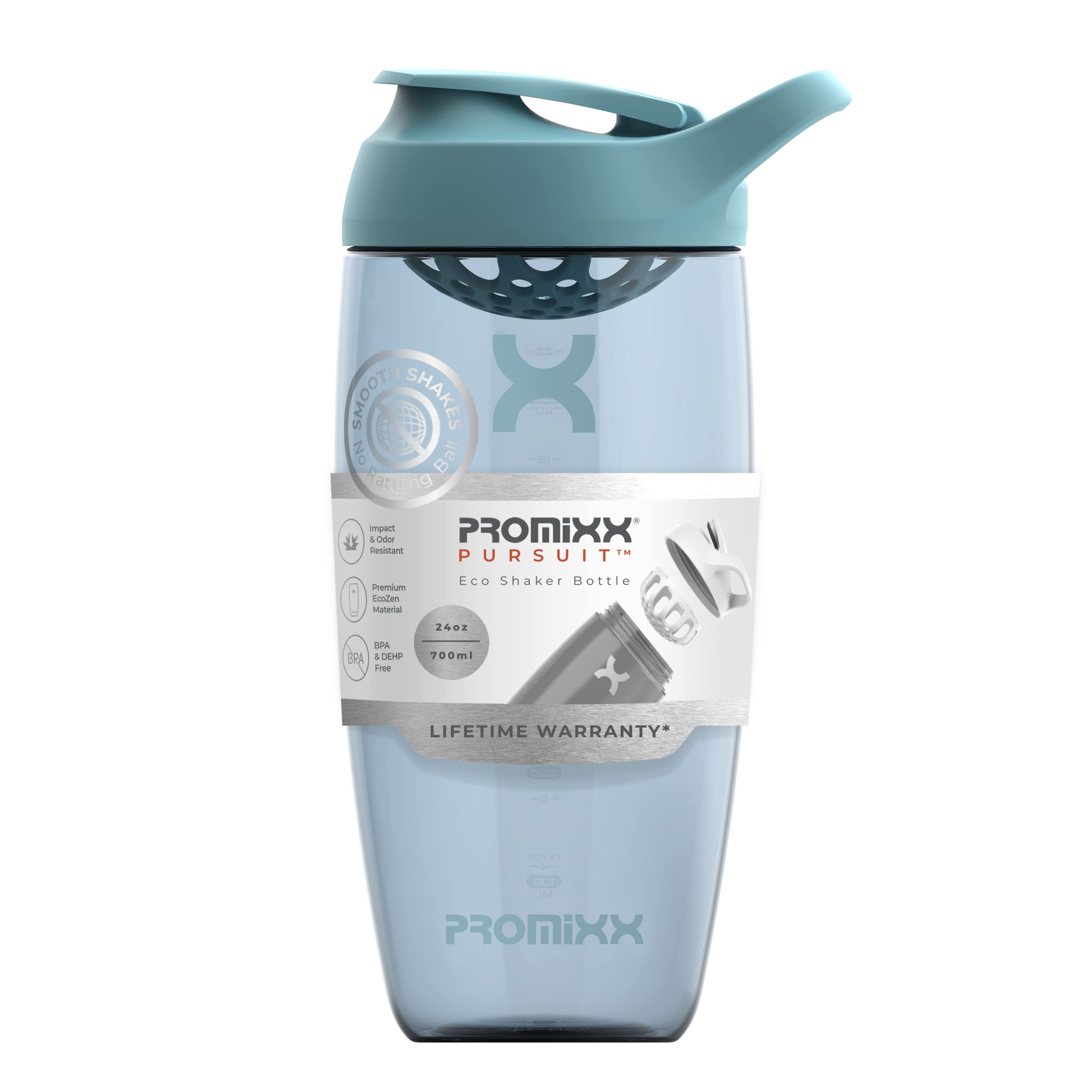 Promixx PURSUIT Protein Shaker Bottle - Premium BPA-Free Sports Water Bottle for Protein Powder, Pre-Workout & Meal Replacement Shakes - Leakproof, Easy to Clean Gym Shaker Cup - Perfect for Bodybuilding, Fitness & Post-Workout Recovery