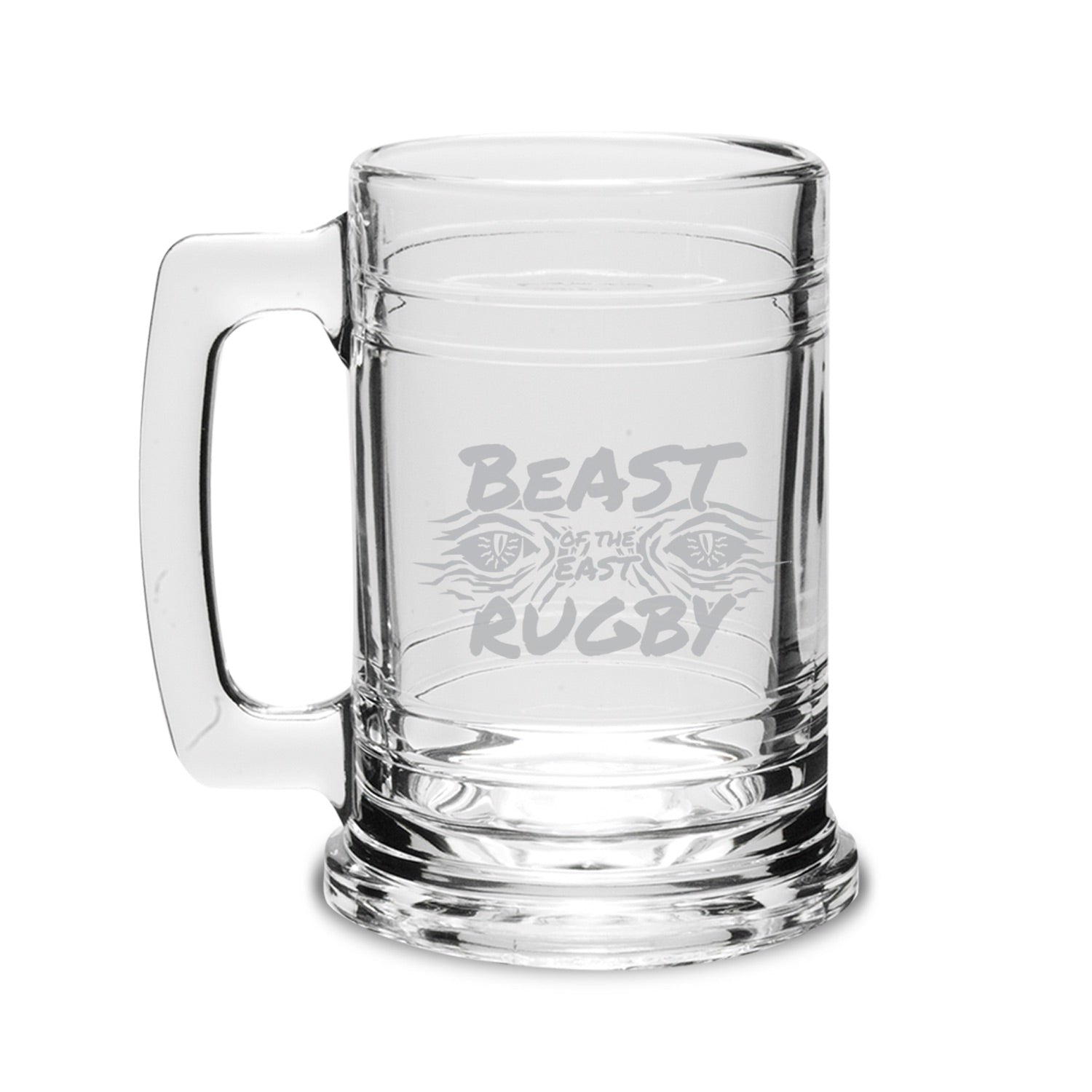 Beast Rugby Logo Insulated Beer Mug - Durable Stainless Steel Pint Glass for Rugby Fans, Perfect for Game Day Parties & Tailgating