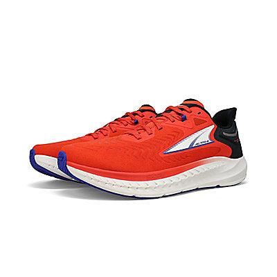 Men's Torin 7 Running Shoes - Black & Red Colorway | Lightweight Cushioned Sneakers for Road Running, Jogging & Gym Workouts