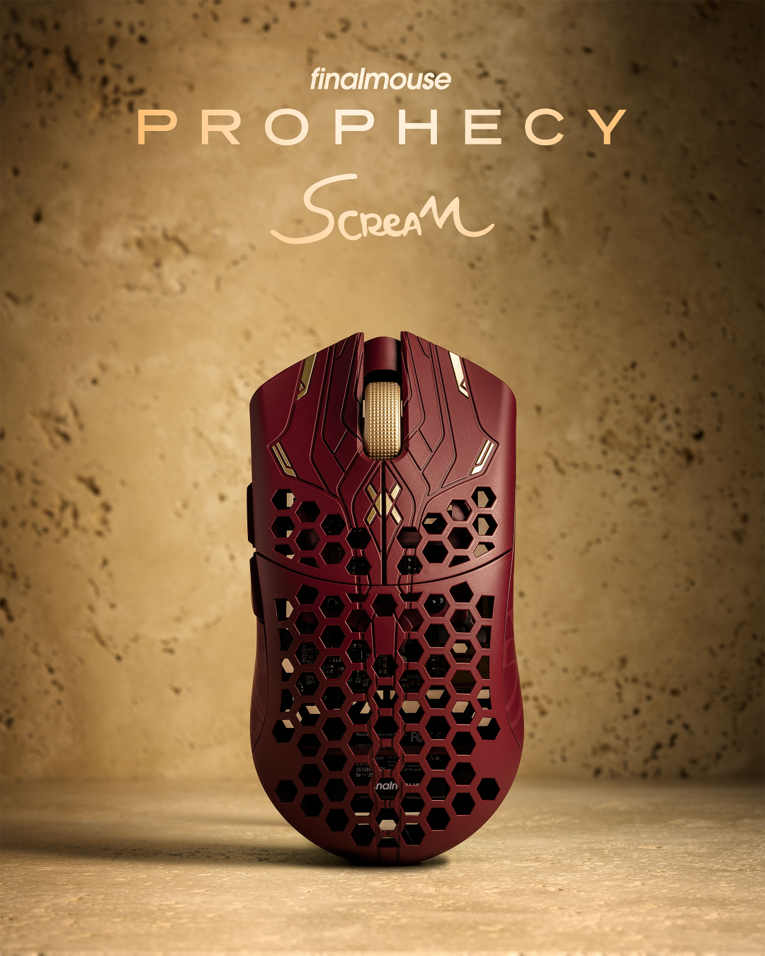 Finalmouse ULX Prophecy Wireless Gaming Mouse - Ultra Lightweight, Ergonomic Design for PC & Mac - Perfect for FPS, MOBA & Esports Gaming