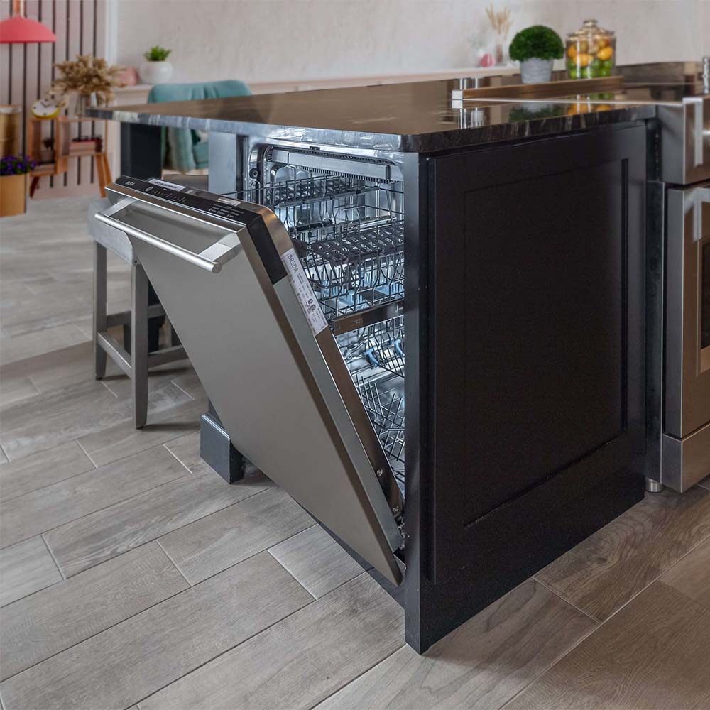 BREDA 24 Inch Panel Ready Dishwasher with 3rd Rack & Tall Tub - Stainless Steel Interior, Energy Star Certified (Model LUDWT30250) - Perfect for Large Families & Entertaining