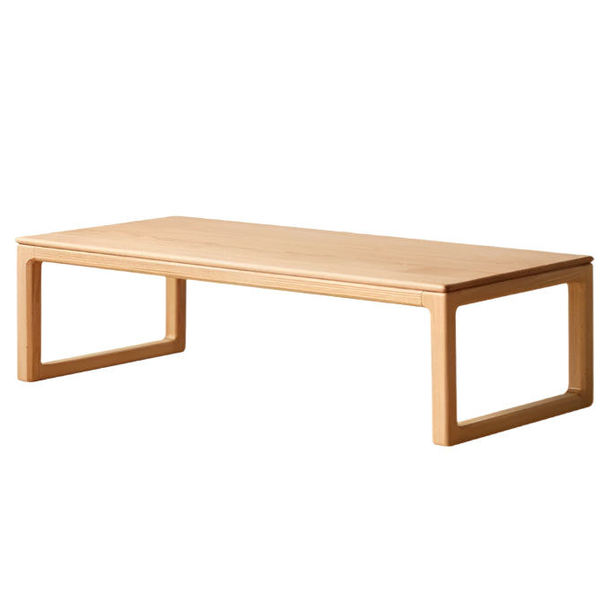 Japanese Style Solid Wood Tea Table - Oak, Black Walnut, Ash - Handcrafted Zen Coffee Table for Living Room, Meditation & Tea Ceremony