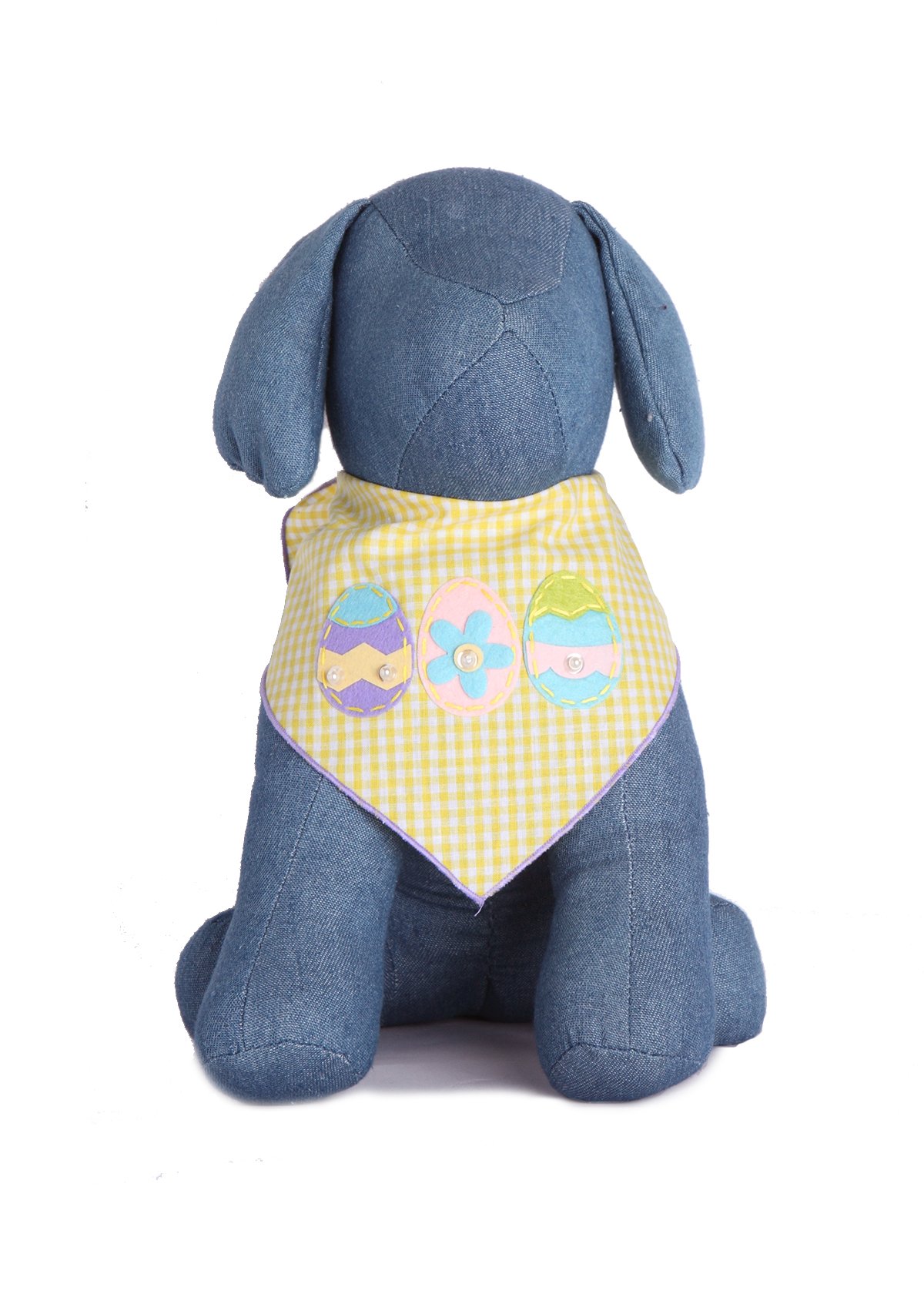 Easter Dog Bandanas with Easter Egg Print - 100% Cotton Pet Bandana for Medium to Large Dogs - Perfect for Easter Photos, Spring Walks & Holiday Parties