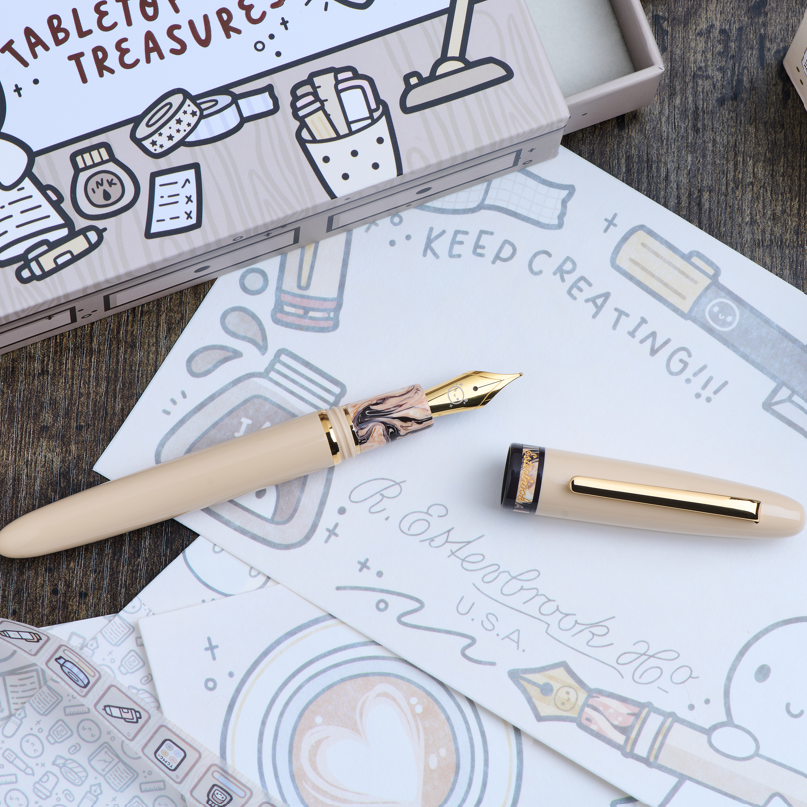 Esterbrook Estie Fountain Pen - TheCoffeeMonsterzCO Limited Edition - Premium Writing Instrument for Calligraphy, Journaling & Gift Giving