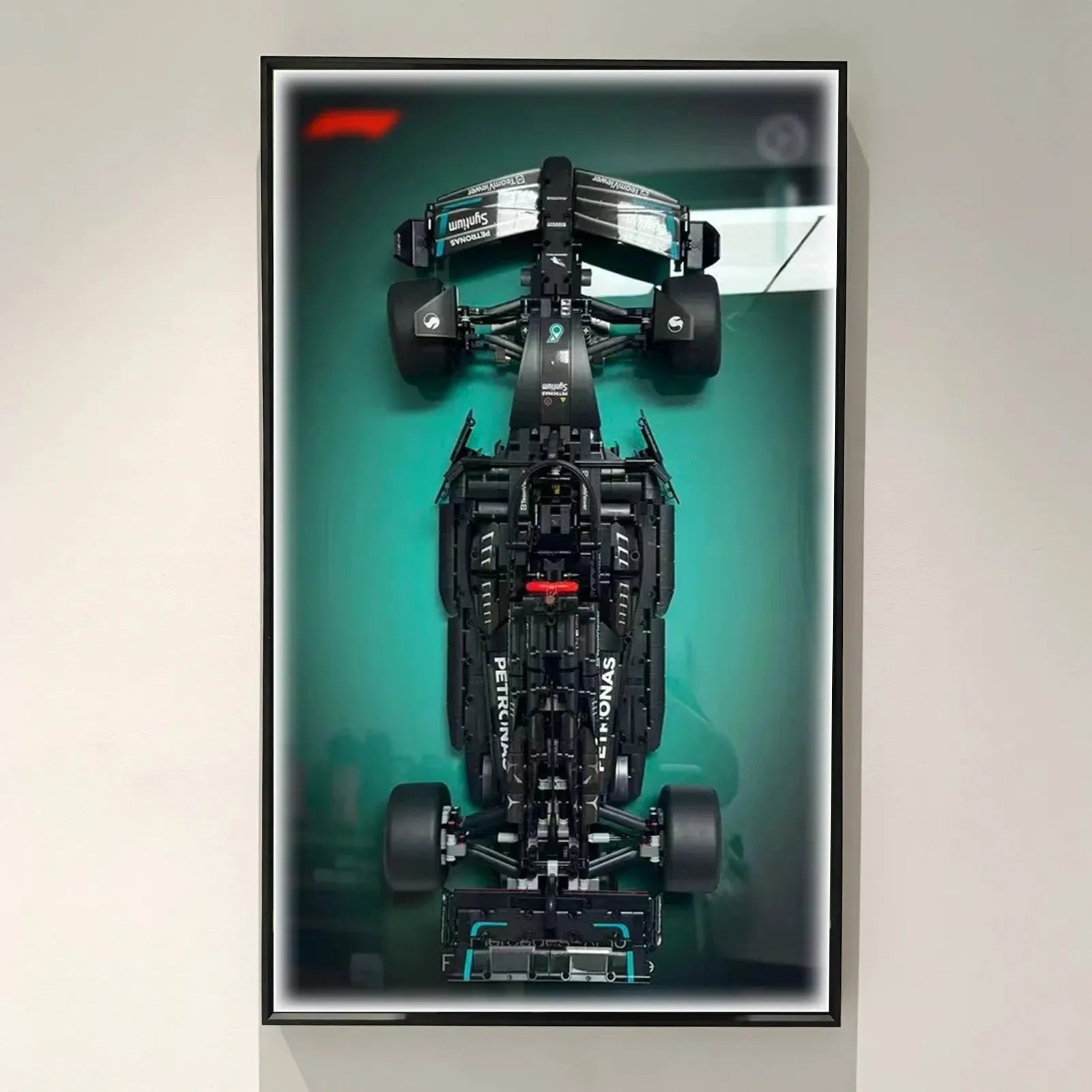 Official LEGO Technic™ Mercedes AMG F1 W14 E Performance (42171) Wall Mount Display Stand - Premium Car Model Holder for Home & Office Decor, Toy Storage Solution