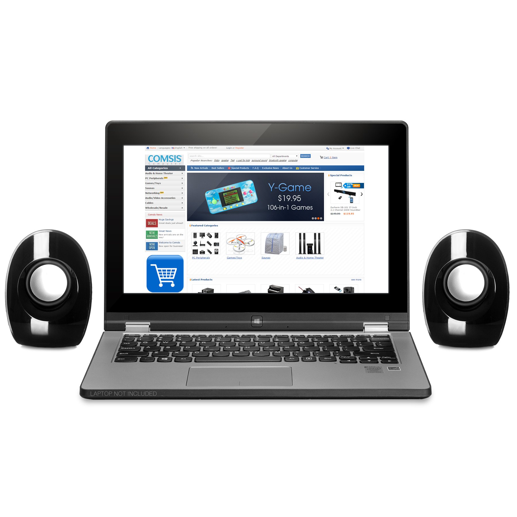 Frisby FS-610 USB Powered Computer Speakers for PC Laptop Desktop - High Quality Multimedia Sound for Gaming, Movies & Music