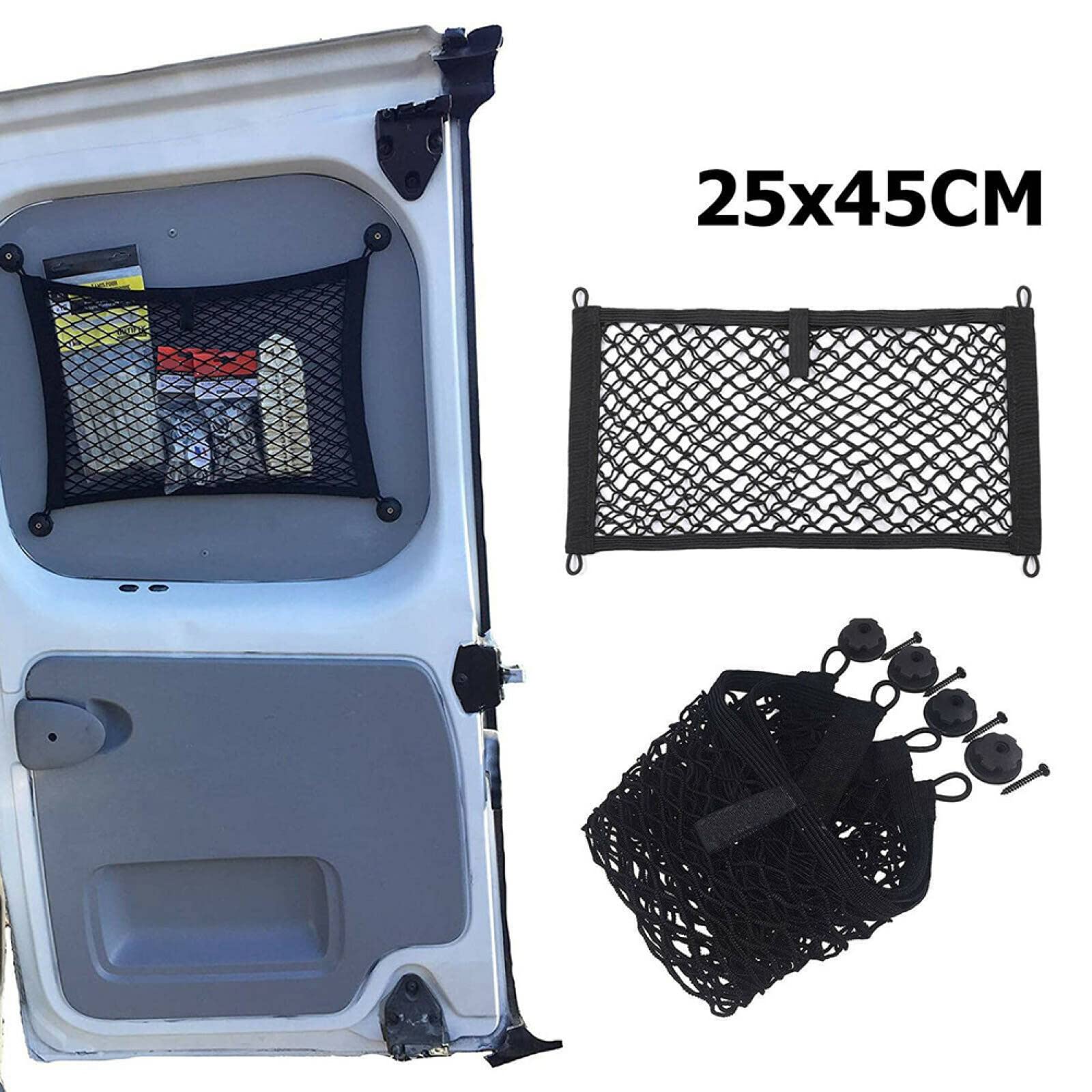 Extra Large Elastic Storage Net for Cargo Van, Motorhome, RV, Boat & Car - Heavy Duty Organizer for Luggage, Gear & Equipment - Perfect for Road Trips, Camping & Outdoor Adventures