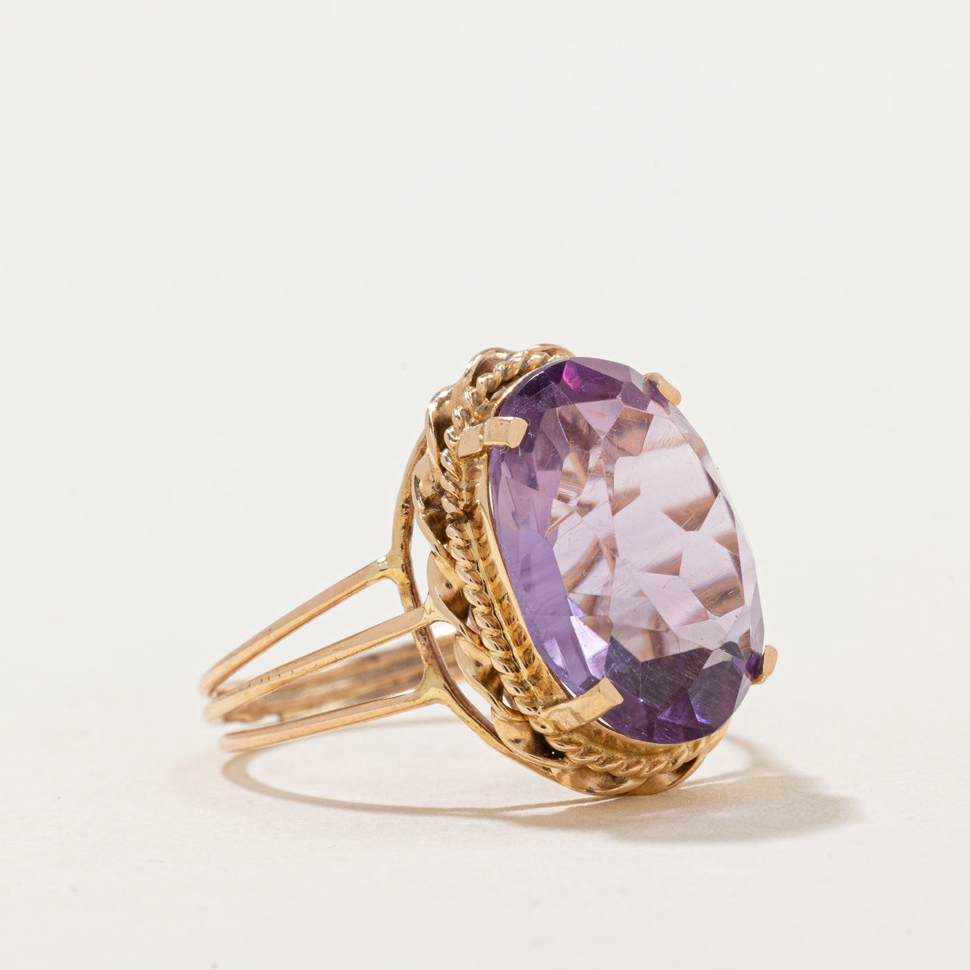 5.00ct Amethyst Cocktail Ring for Women - Size 6 | Elegant Purple Gemstone Statement Ring for Parties, Weddings & Special Occasions
