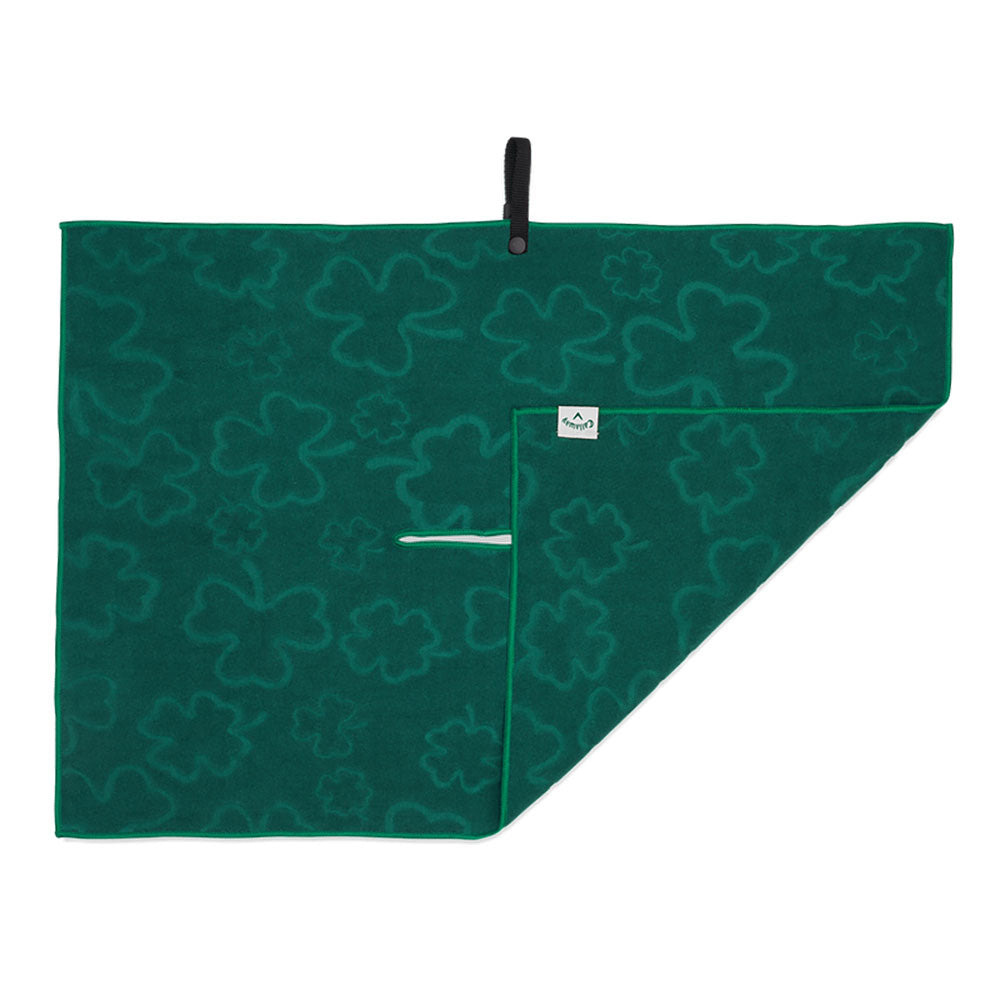 Callaway Lucky Collection Golf Towel - Premium Microfiber Golf Accessories for Men & Women - Perfect for Golf Course, Driving Range & Club Cleaning