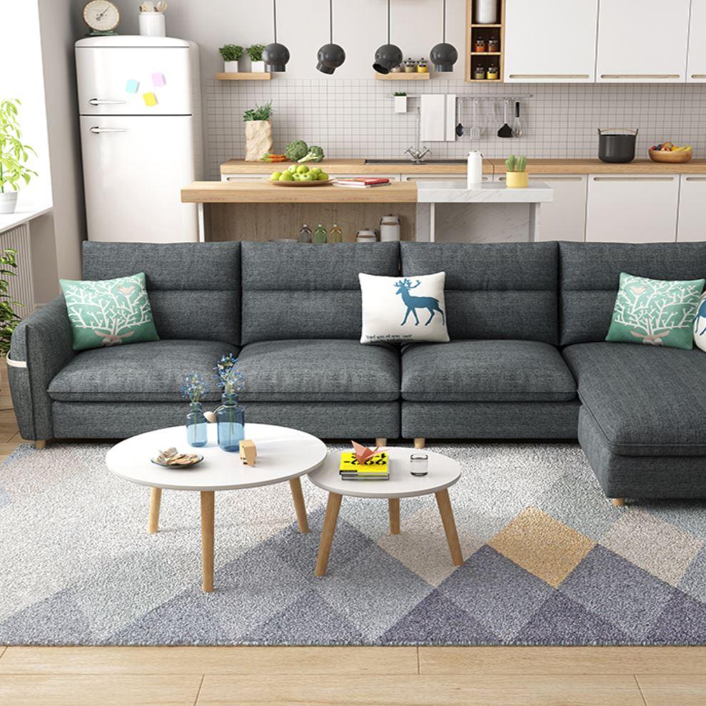 Modern Nordic Fabric Sofa - Minimalist Comfort for Living Room & Lounge | PIETRO